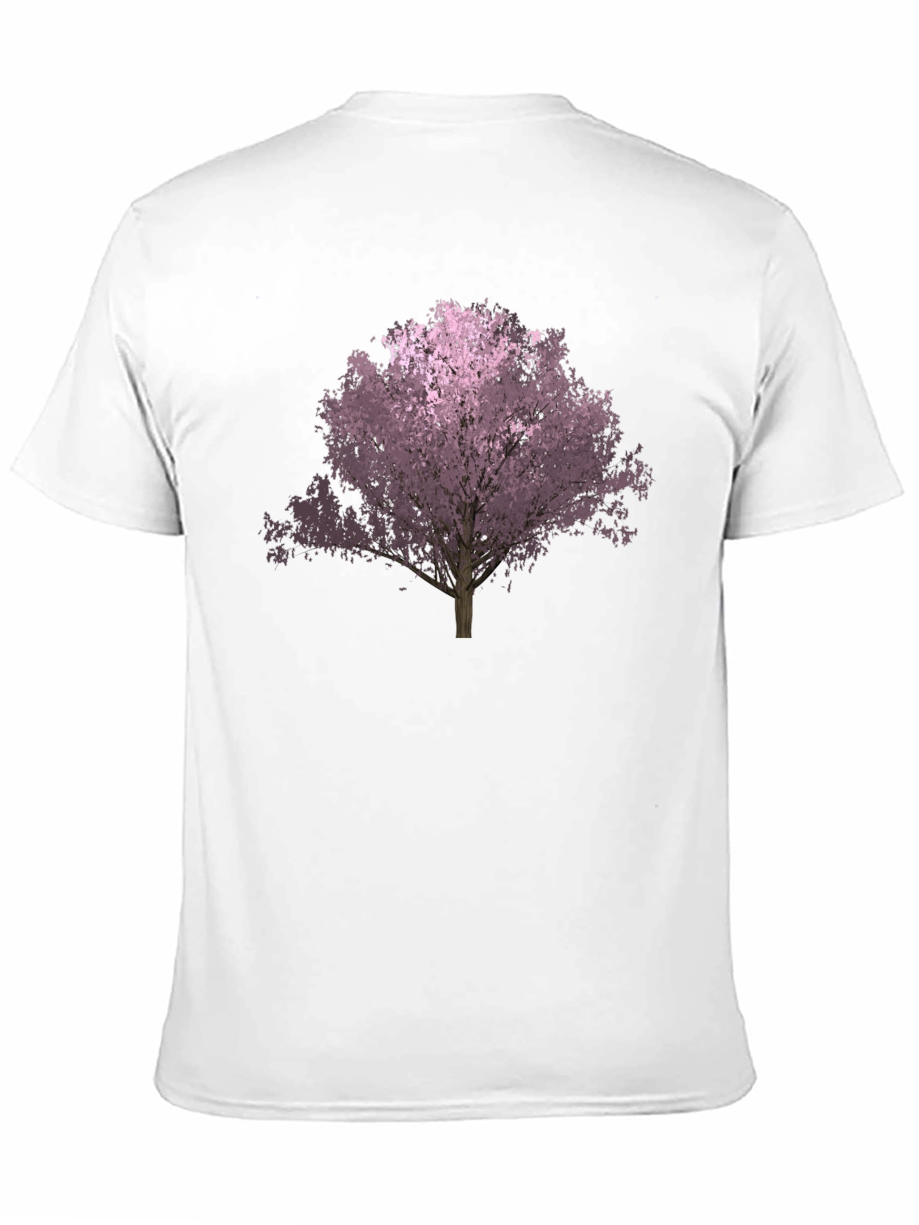 Black Black T-Shirt with Floral Tree Graphic view 11