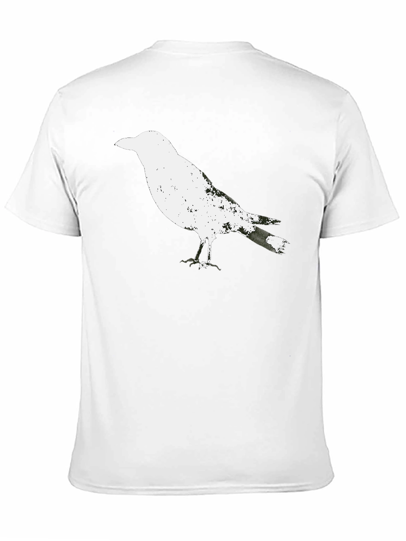 Black Raven Graphic Tee - Black Cotton T-Shirt view 11
