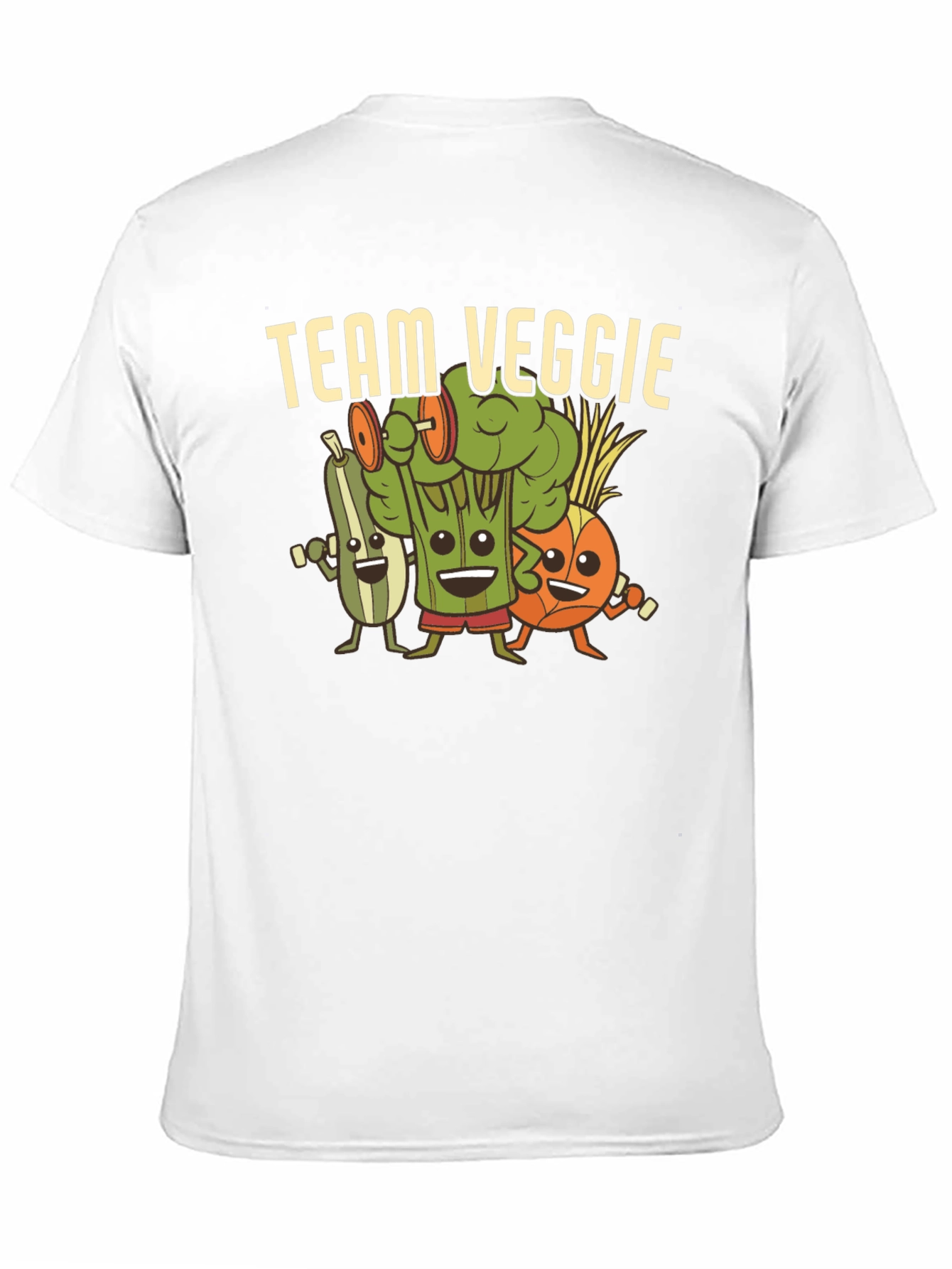Black Team Veggie Workout Black T-Shirt view 11
