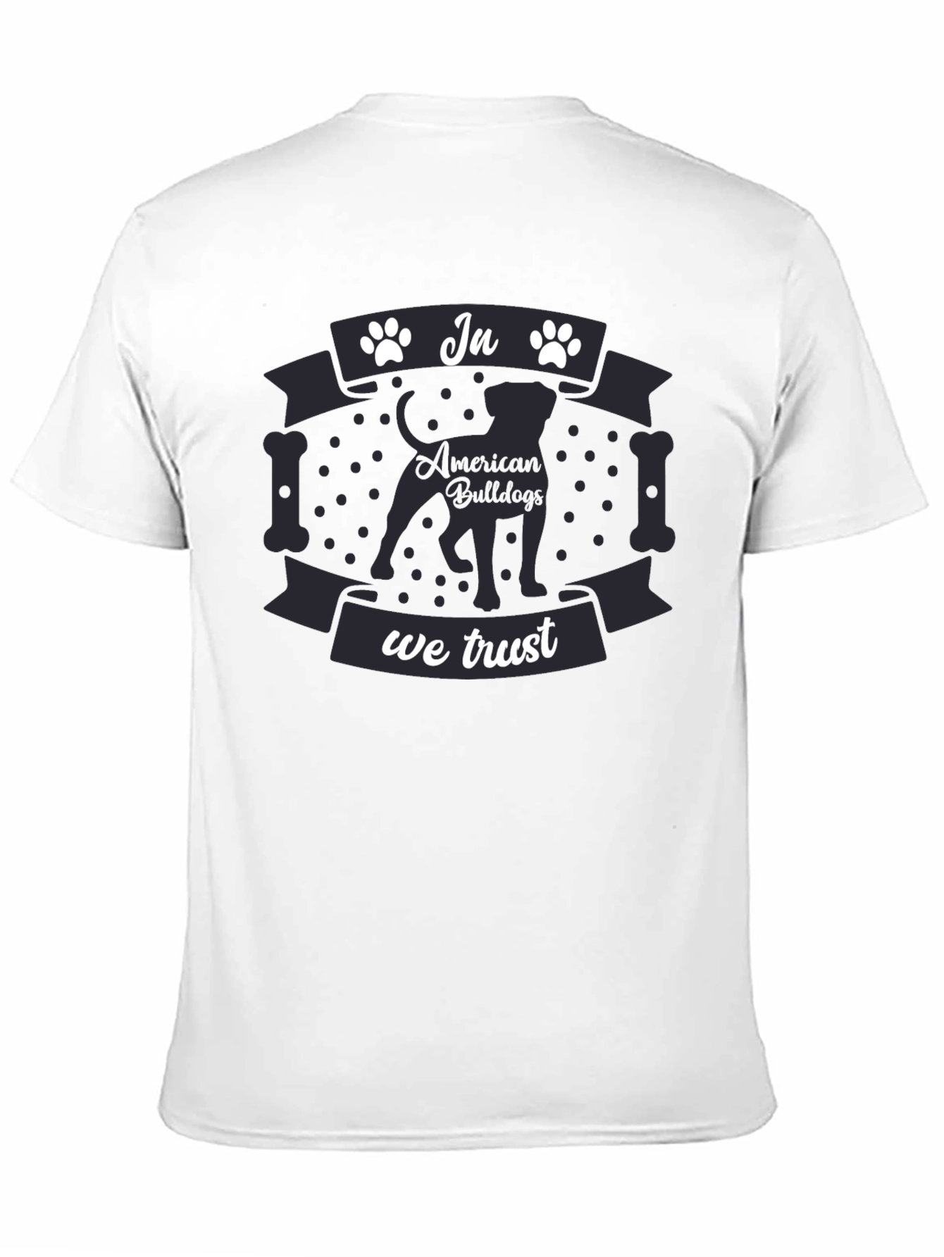 Black In American Bulldogs We Trust T-Shirt view 11