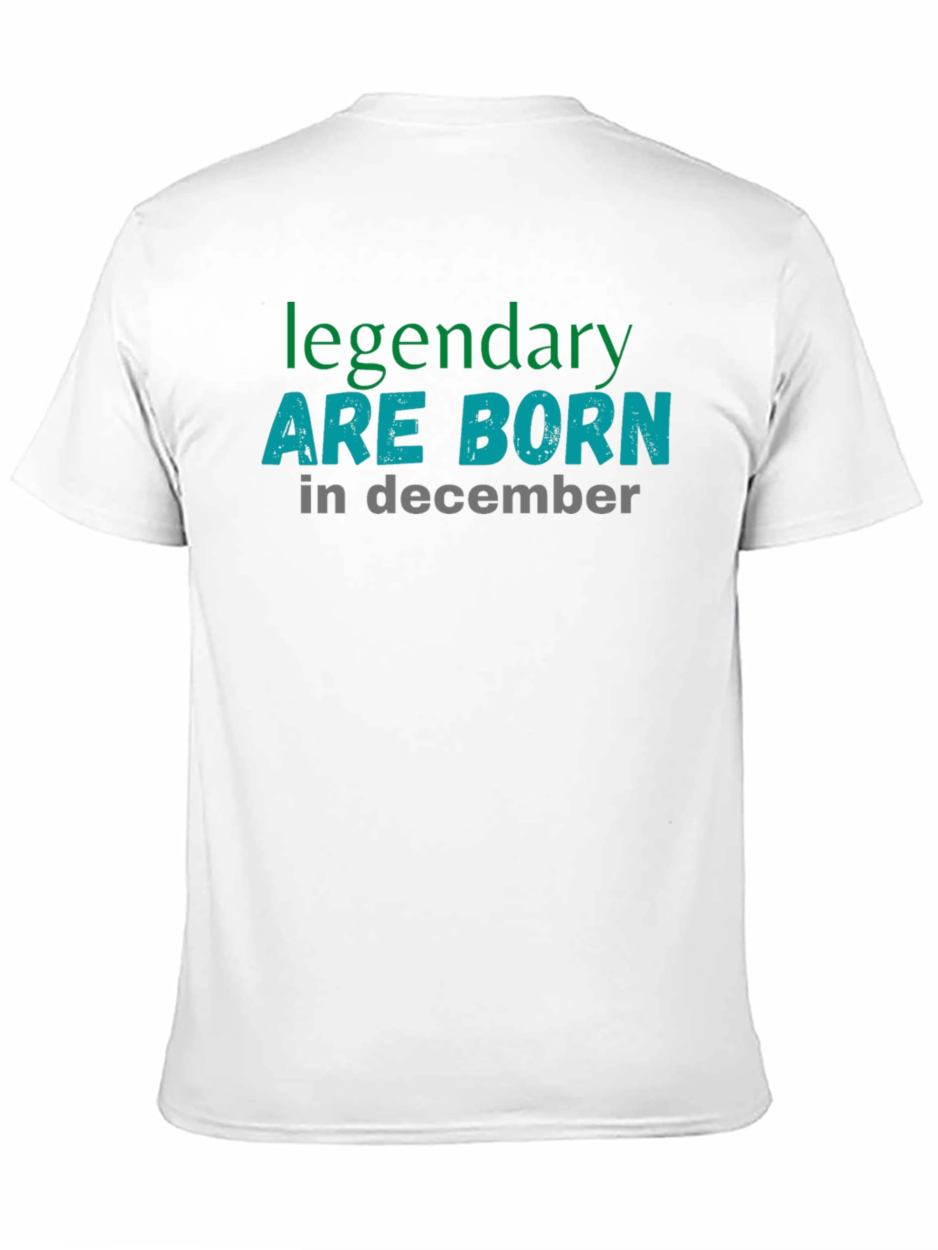 Black Legendary December Birthday Black T-Shirt view 11