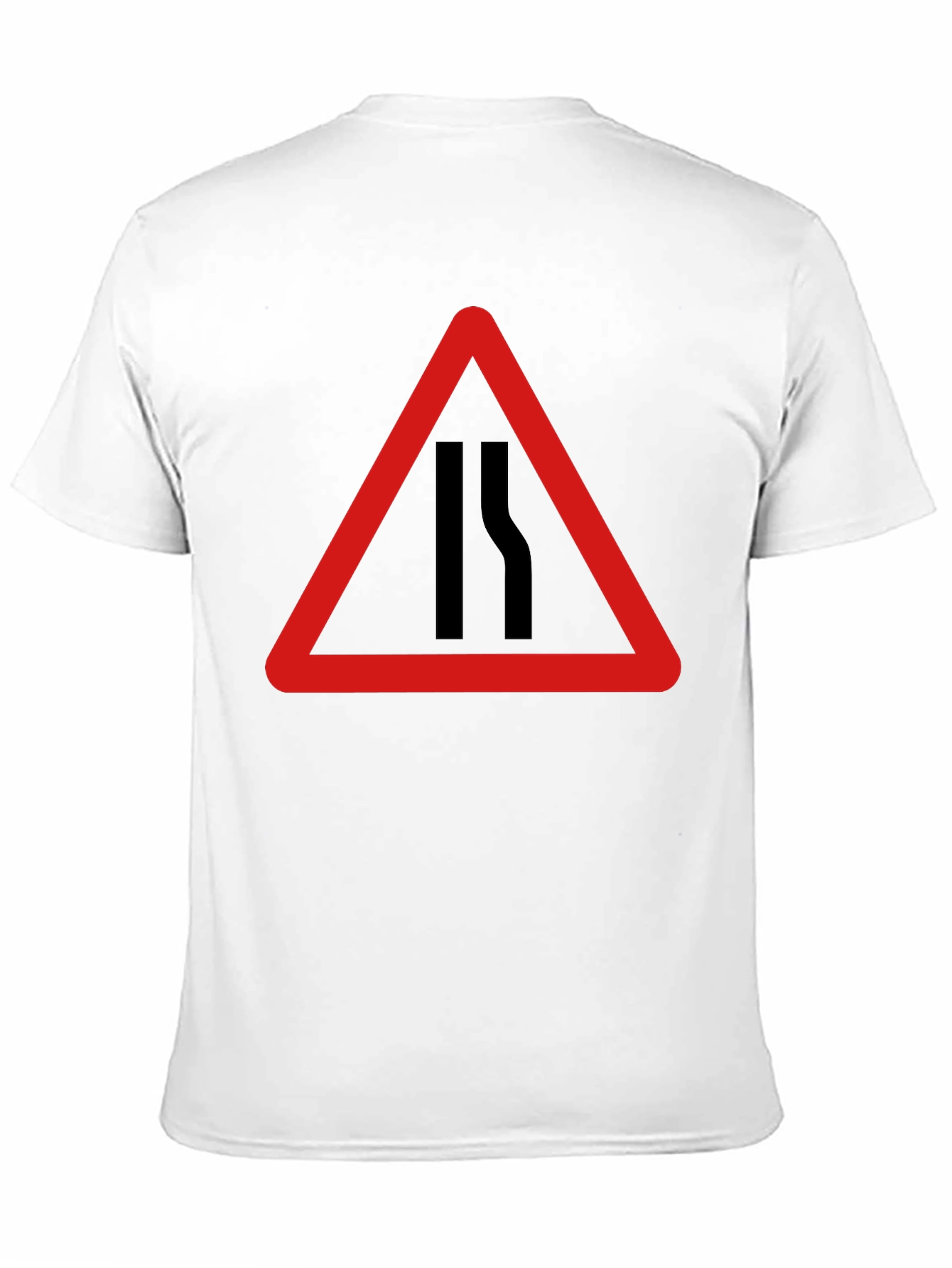 Black Road Narrows T-Shirt - Warning Sign Graphic Tee view 11