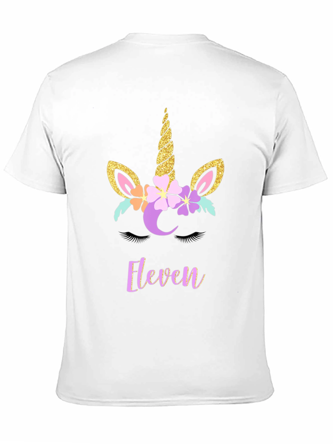 Black Unicorn Birthday Shirt - "Eleven" Tee view 11