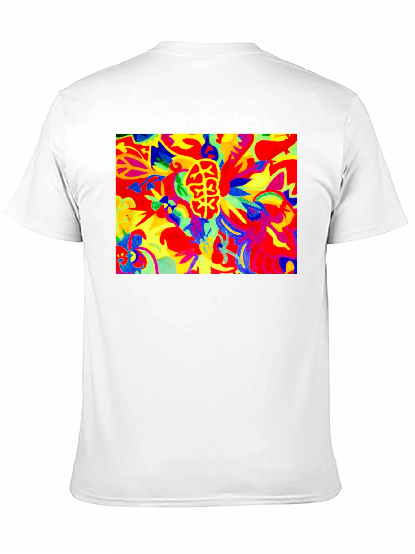 Black Psychedelic Brain Art Black T-Shirt view 11