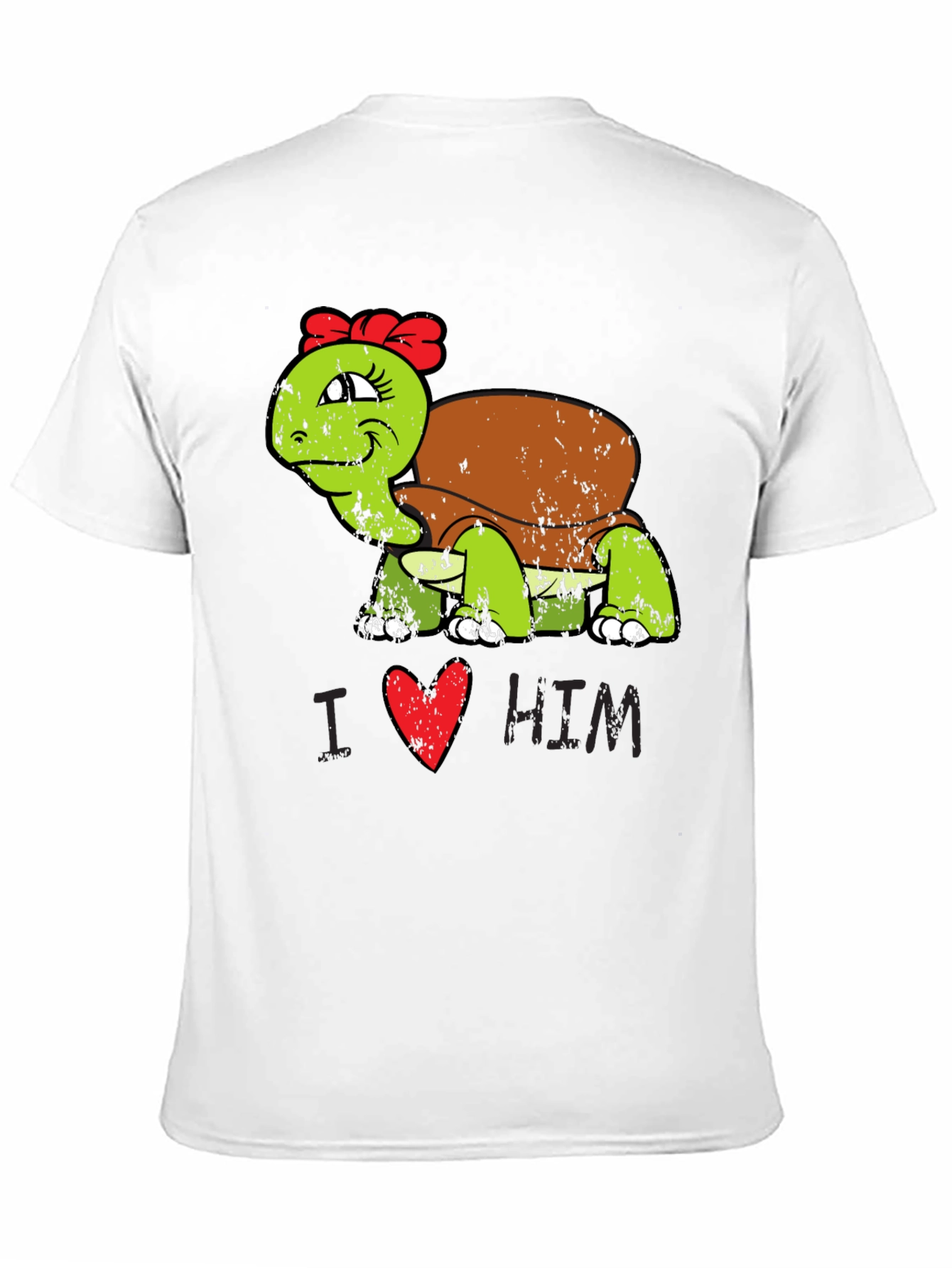 Black I Love Him Turtle T-Shirt view 11