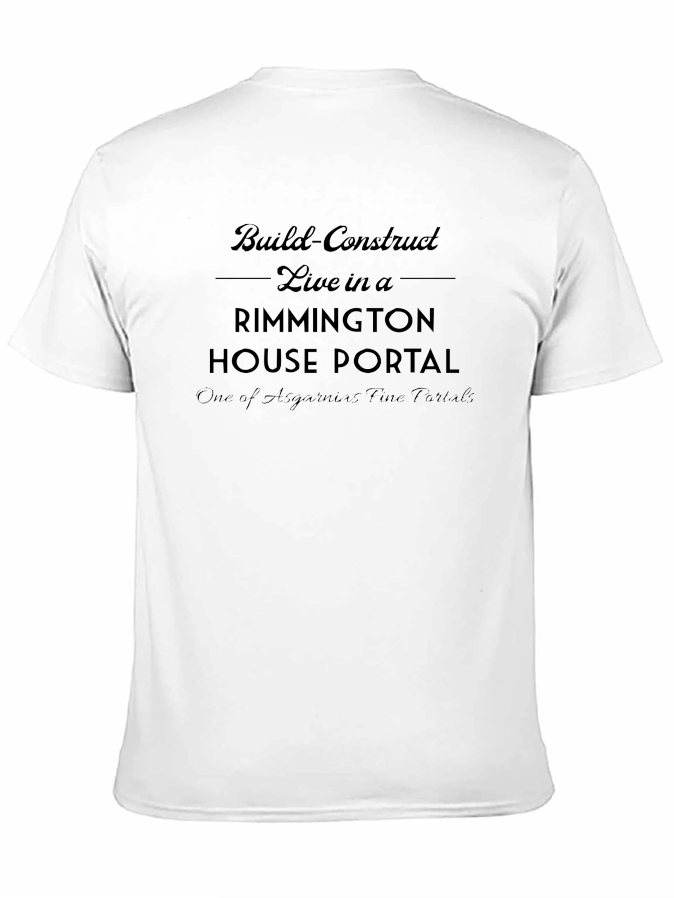 Black Rimmington House Portal Black T-Shirt view 11