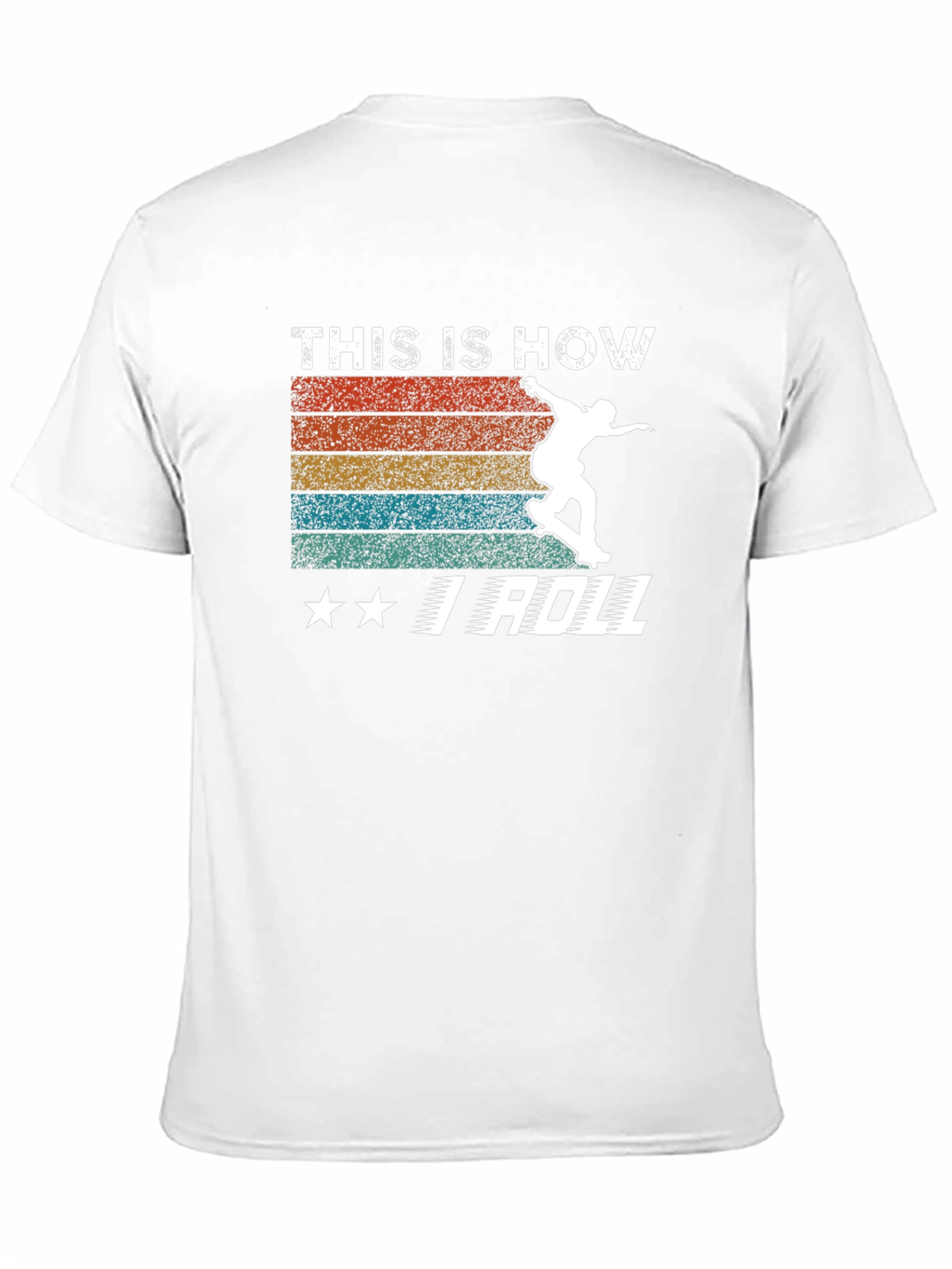 Black This Is How I Roll Skateboarder T-Shirt view 11