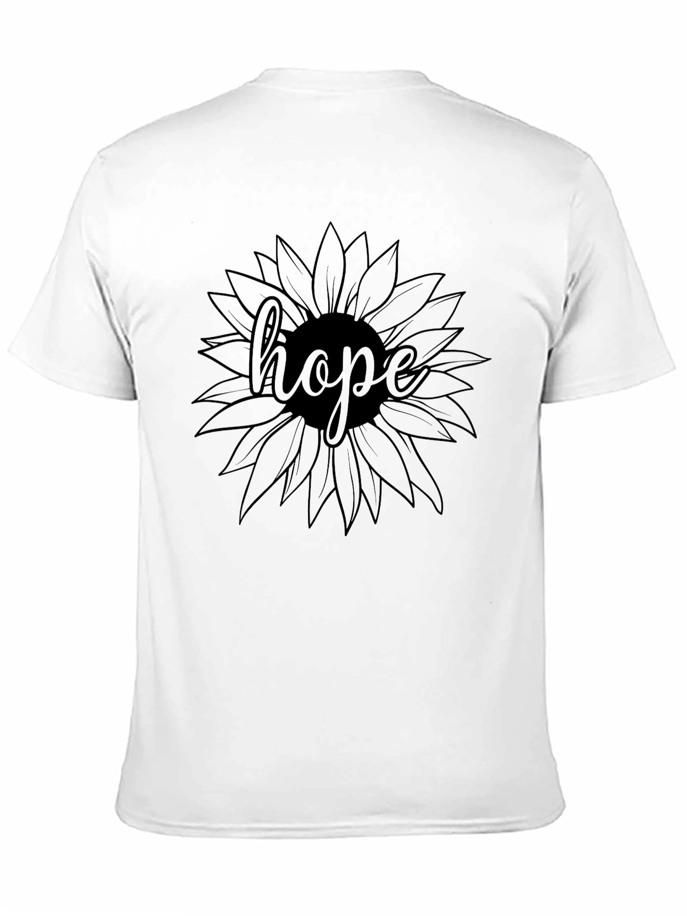 Black Hope Sunflower Graphic T-Shirt - Black view 11