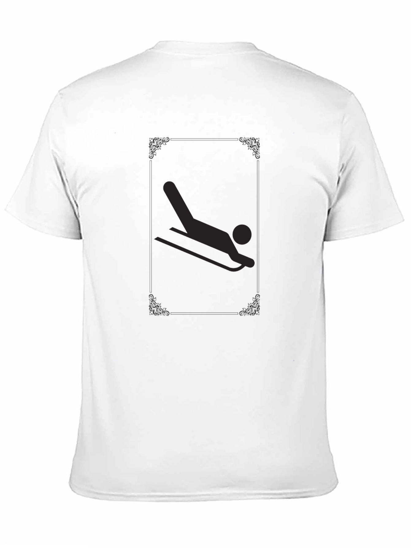 Black Luge Sport Graphic T-Shirt - Black Casual Tee view 11