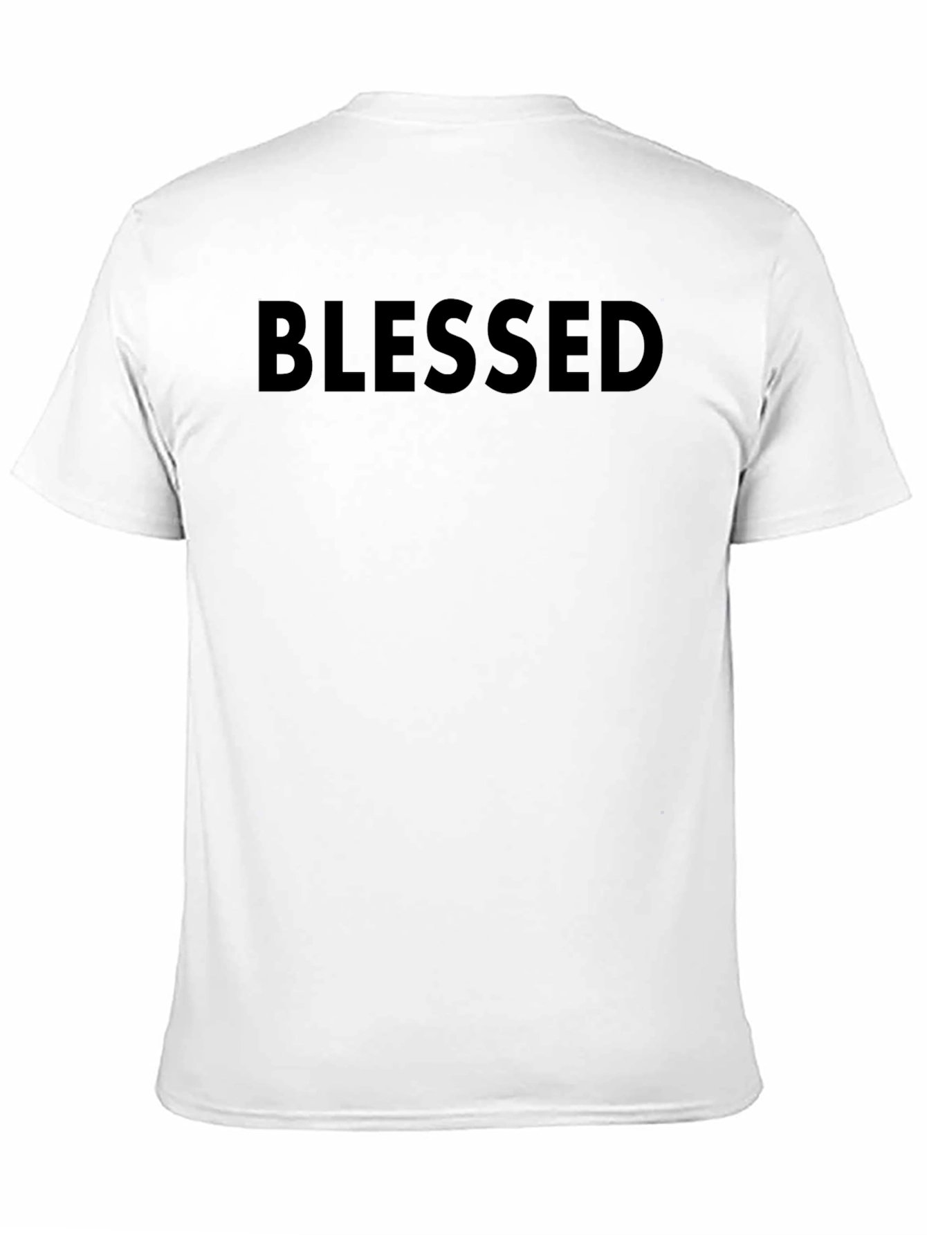 Black Blessed Graphic T-Shirt - Mens Casual Tee view 11