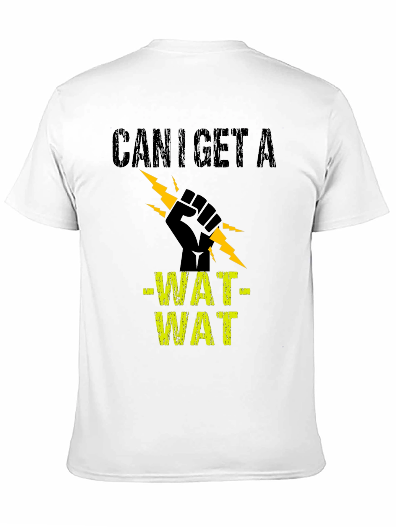 Black Can I Get A WAT WAT Black Graphic Tee view 11