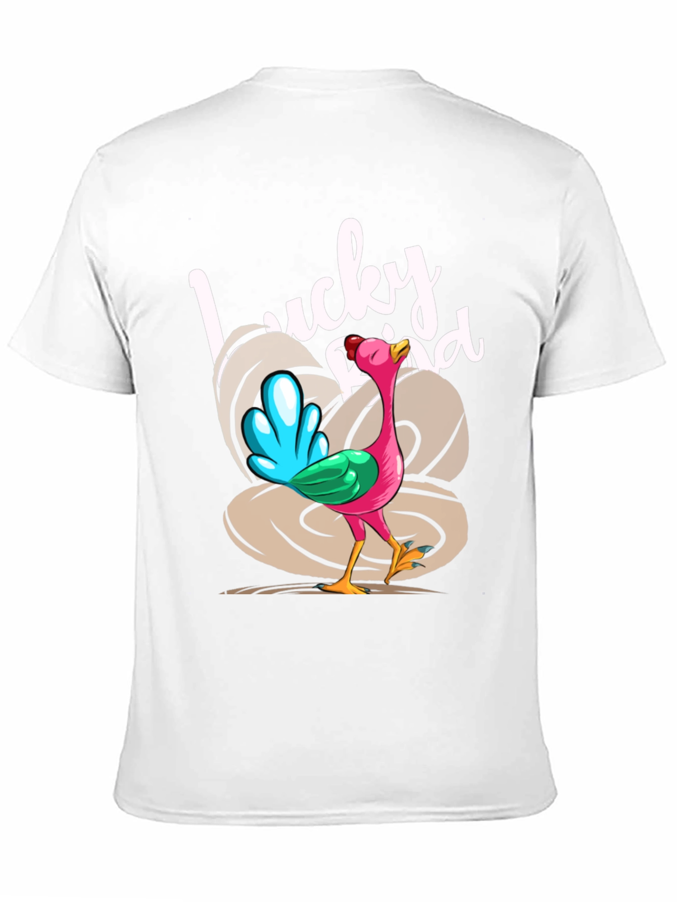 Black Lucky Bird Graphic Tee - Thanksgiving Humor view 11