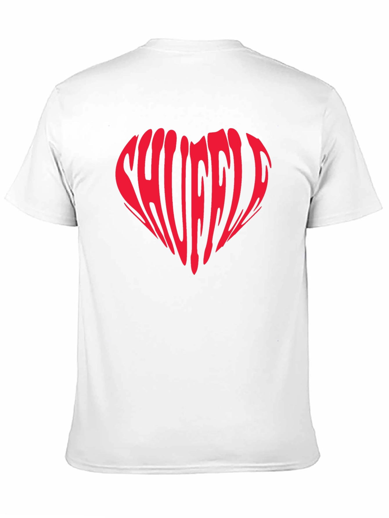 Black Shuffle Heart Graphic T-Shirt - Trendy Tee view 11