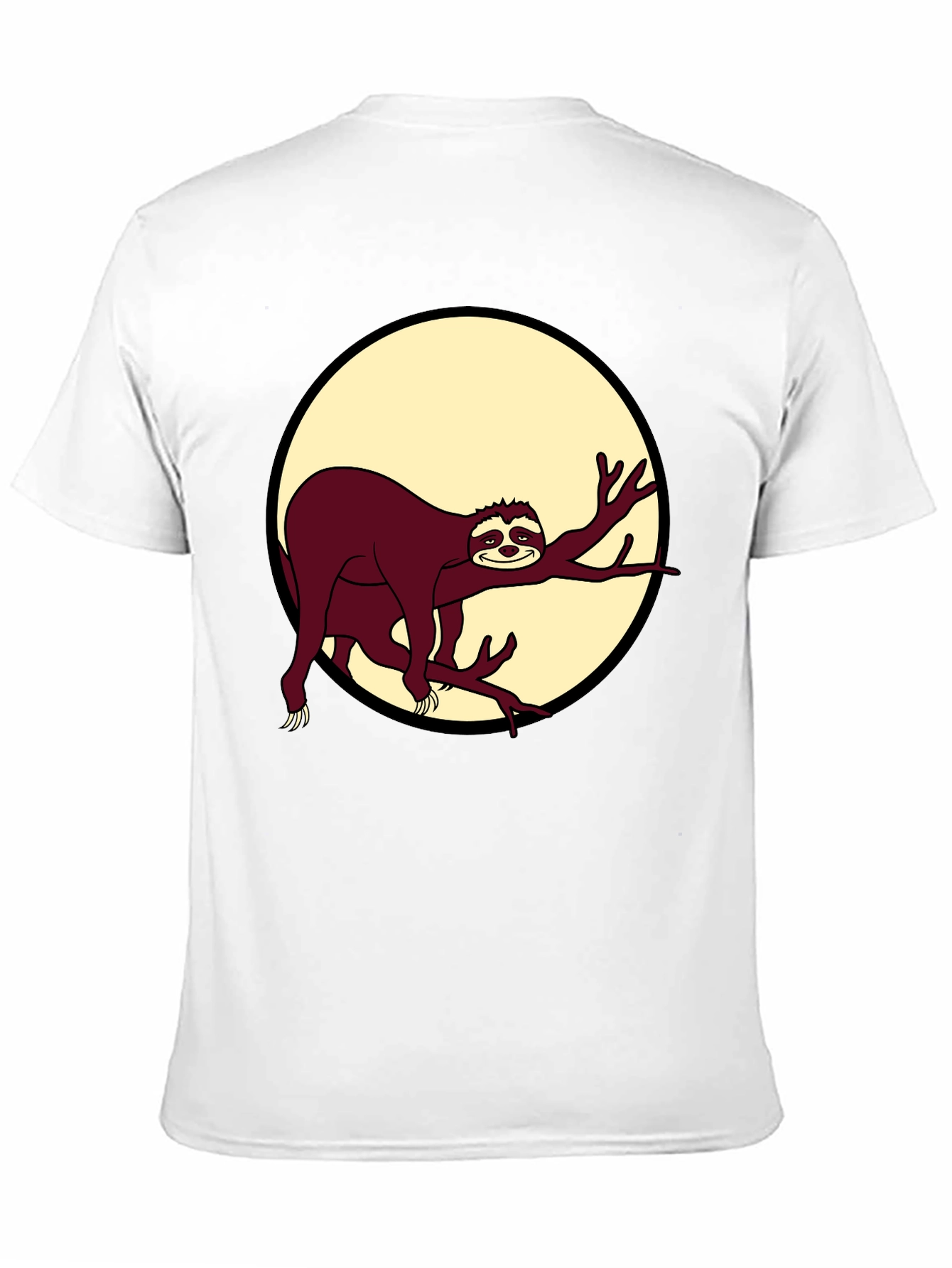 Black Chill Sloth Graphic T-Shirt - Men's Black Tee view 11