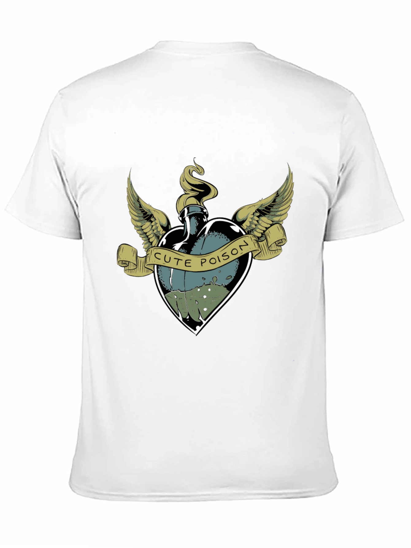 Black Cute Poison T-Shirt - Unique Graphic Tee view 11