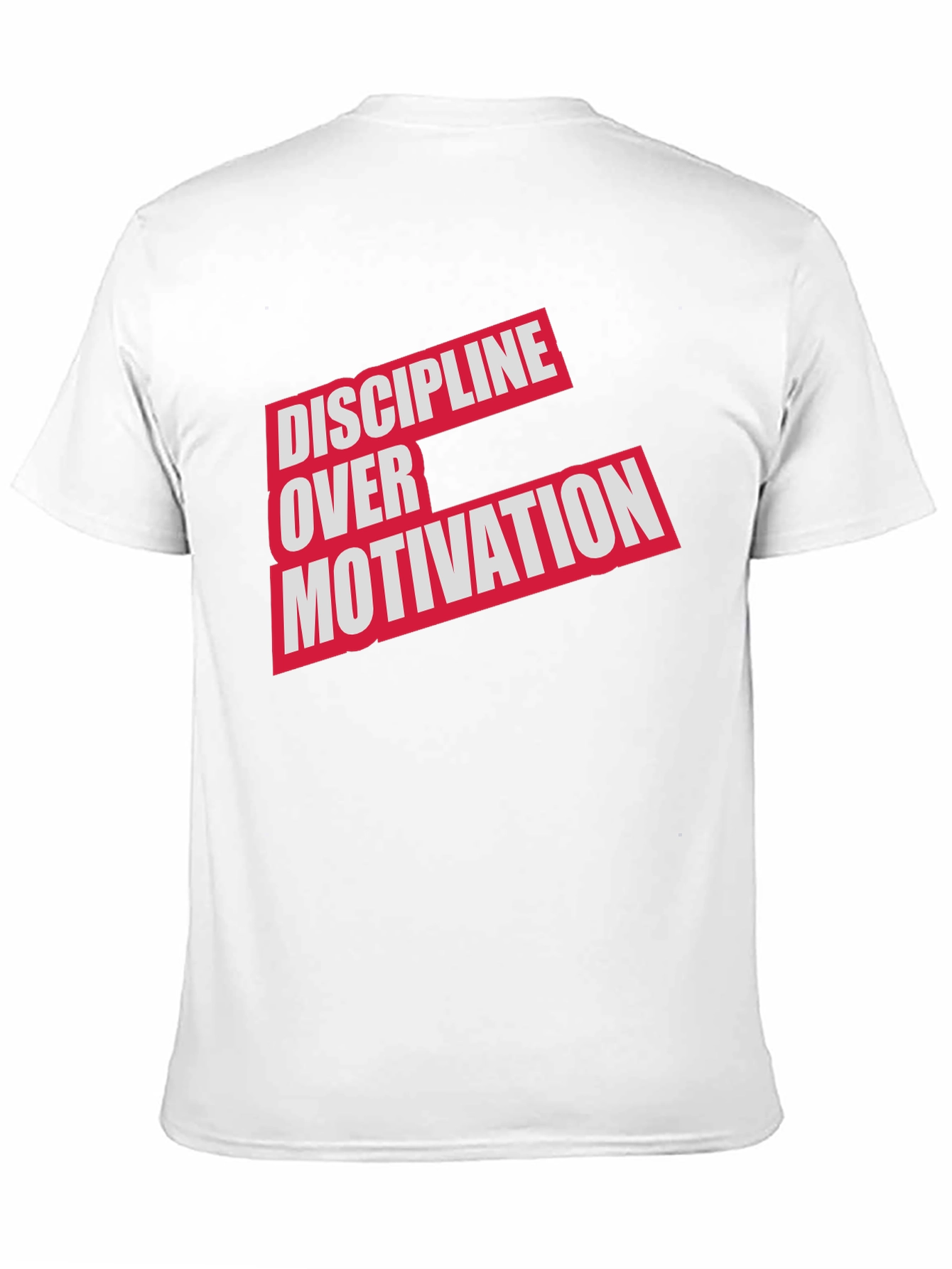 Black Discipline Over Motivation T-Shirt - Black view 11