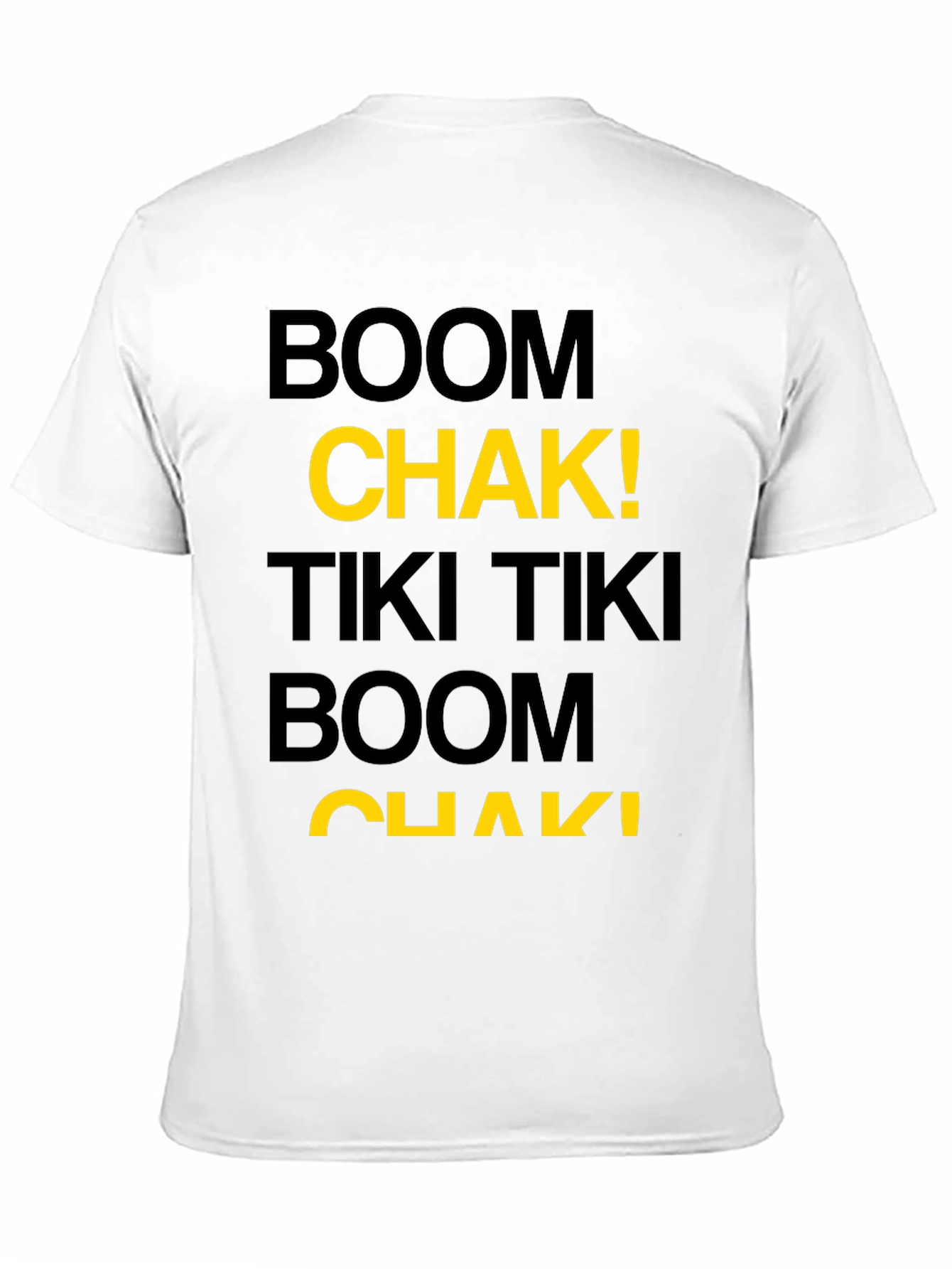 Black Boom Chak! Graphic Tee - Men's Short Sleeve Black T-Shirt view 11
