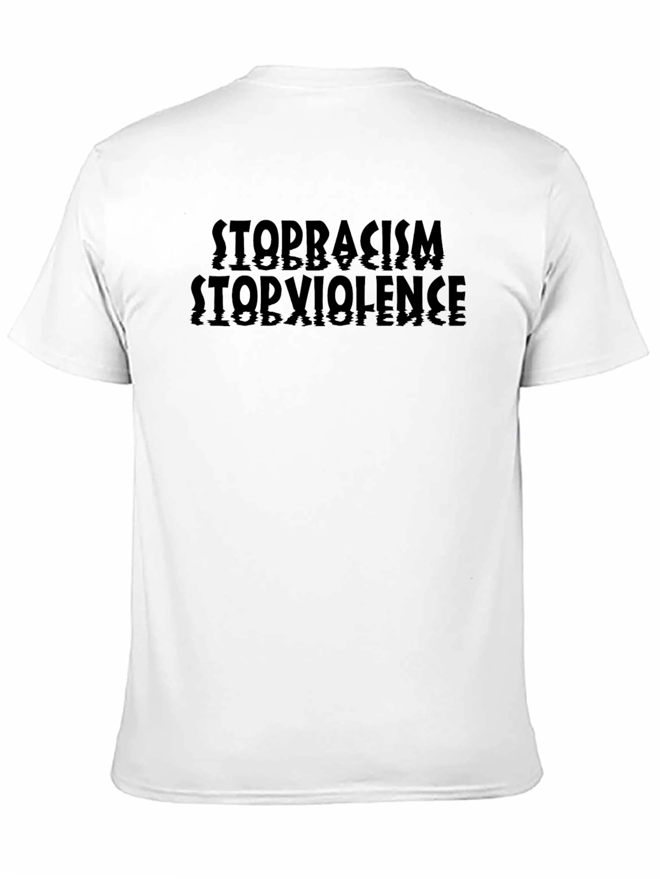 Black Stop Racism Stop Violence Graphic T-Shirt view 11