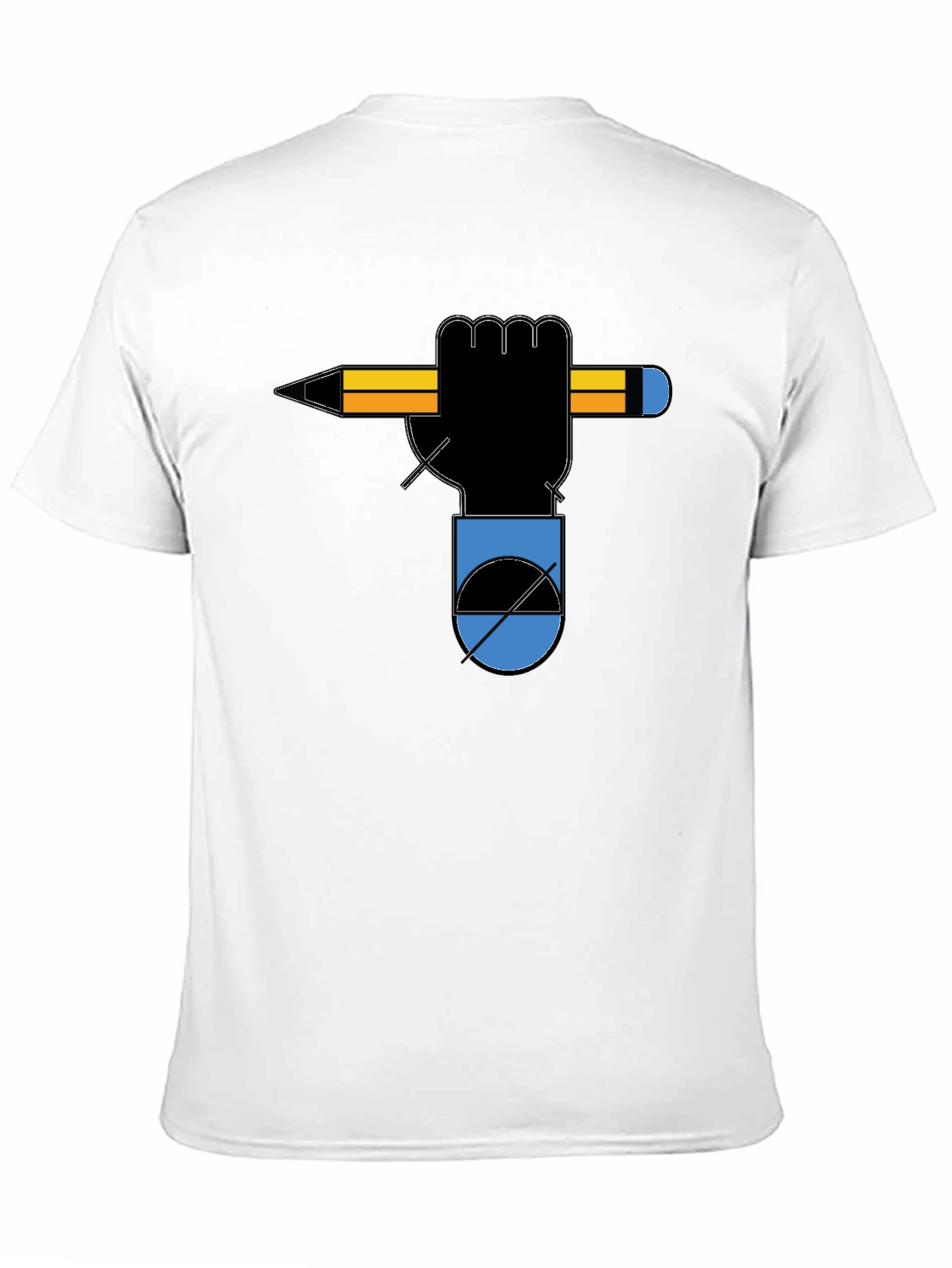 Artist's Fist Tee - Creative Graphic T-Shirt - 11