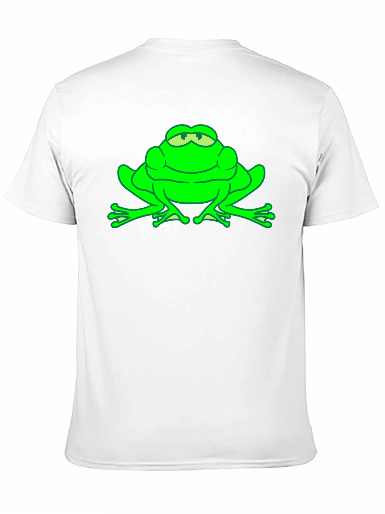 Black Green Frog Graphic Tee - Funny Animal T-Shirt view 11