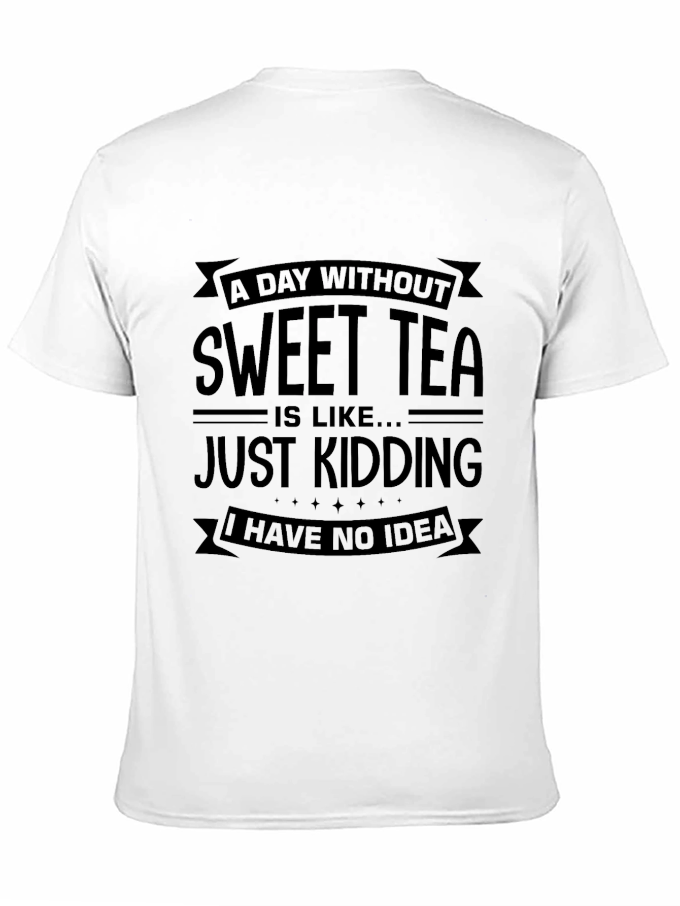 Black Sweet Tea Graphic Tee - Funny Unisex T-Shirt view 11
