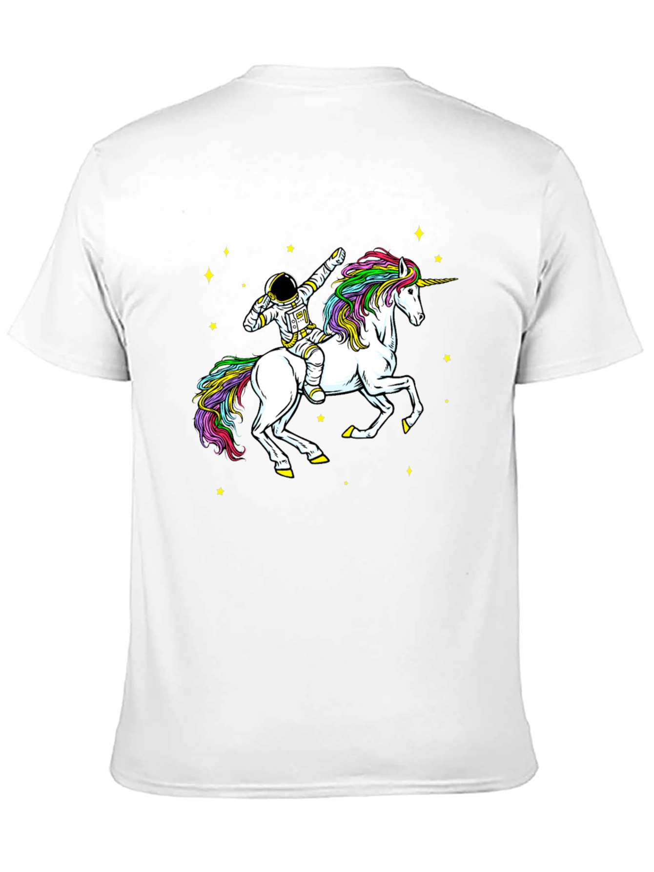 Black Astronaut Unicorn Ride T-Shirt - Cosmic Style view 11