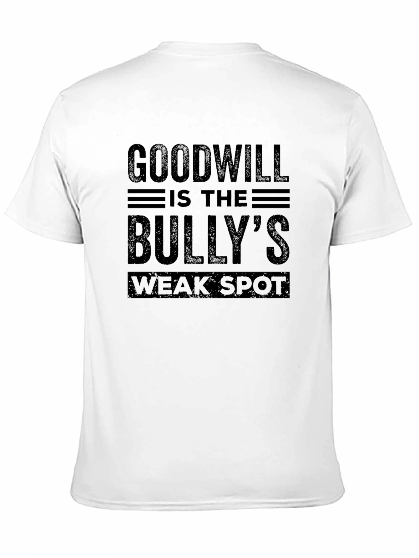 Black Goodwill Bully's Weak Spot Black T-Shirt view 11