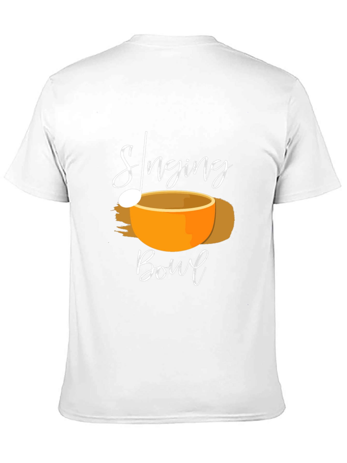 Black Singing Bowl Black T-Shirt - Meditation Apparel view 11