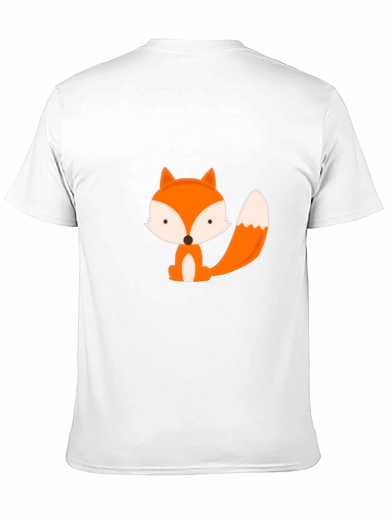 Black Cute Cartoon Fox Graphic Tee - Black view 11