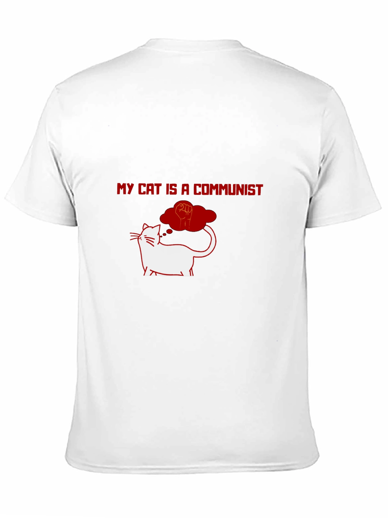 Black My Cat is a Communist T-Shirt view 11