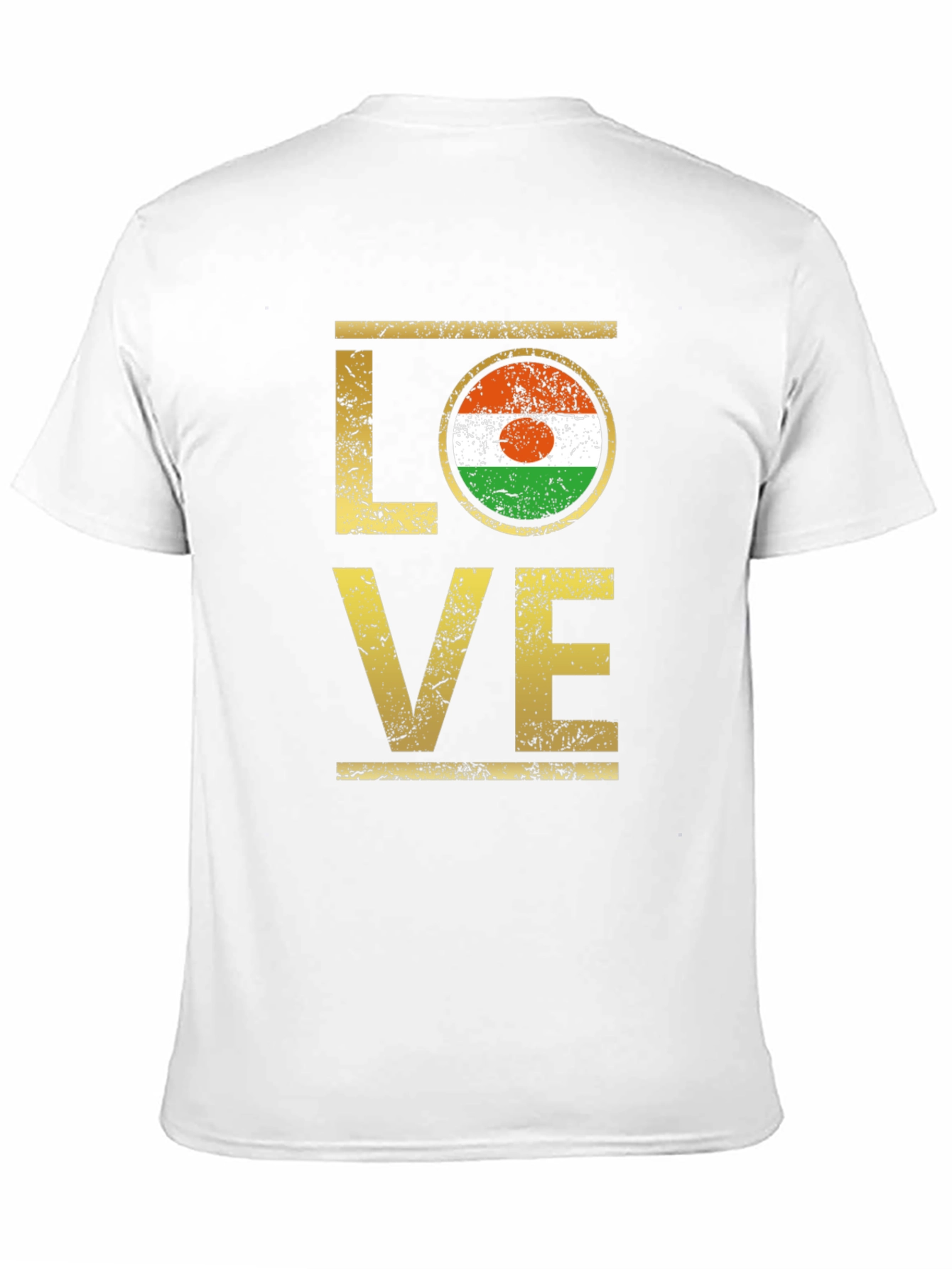 Black Niger Flag LOVE Graphic Tee view 11