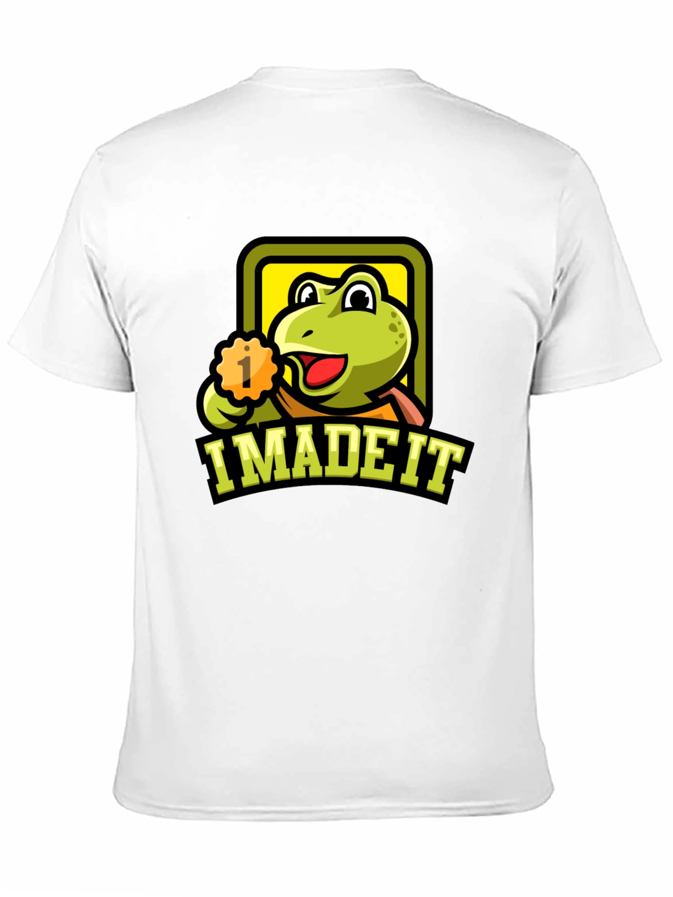 Black I Made It Frog Graphic T-Shirt - Black Cotton Tee view 11