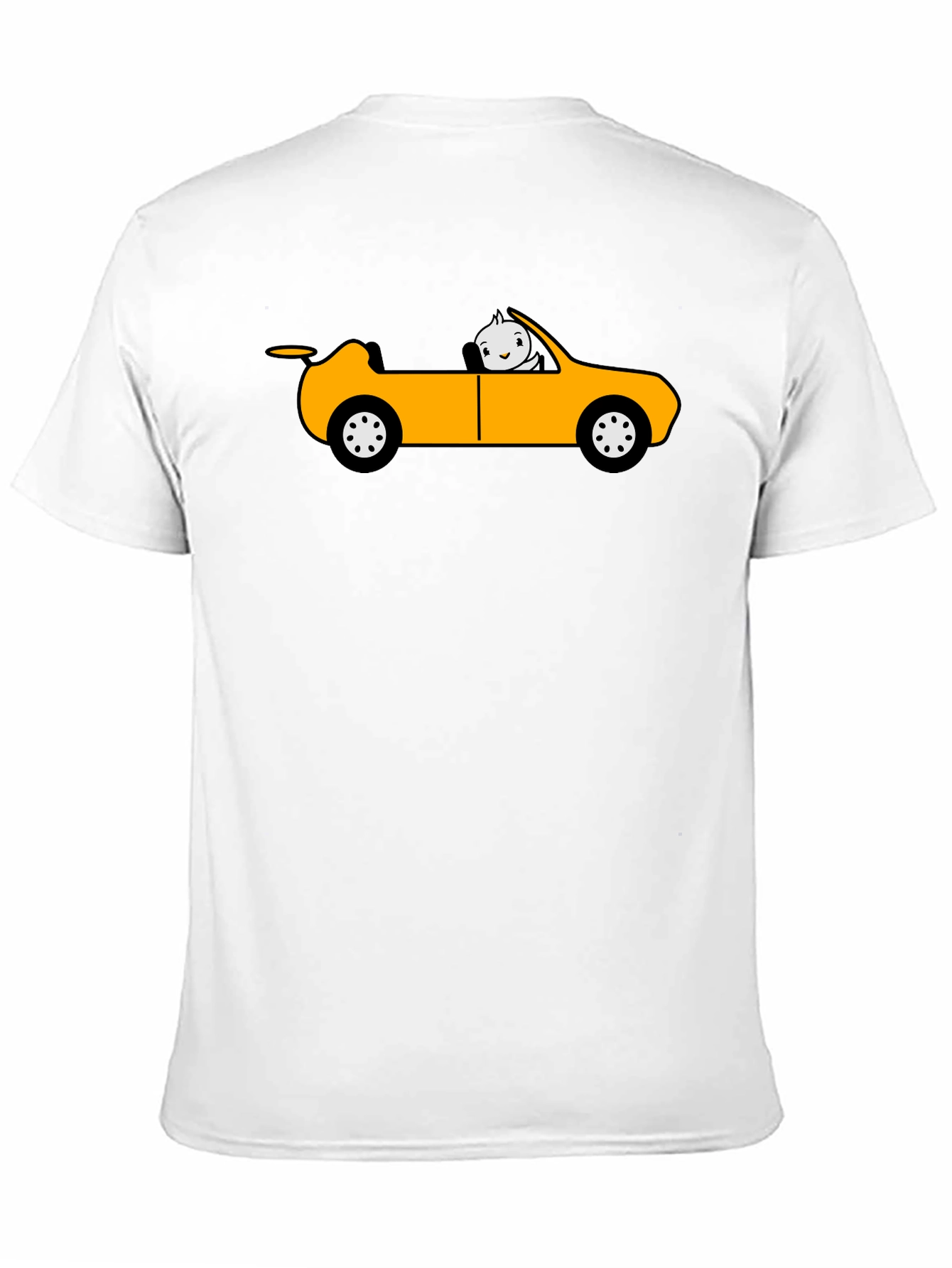 Black Cartoon Car T-Shirt - Unique Graphic Tee view 11