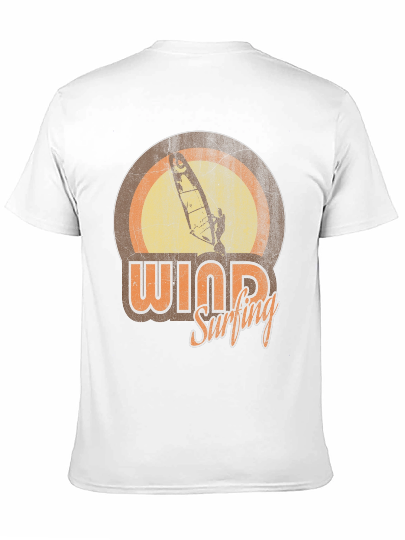 Black Vintage Windsurfing Graphic Tee - Retro Surfer T-Shirt view 11