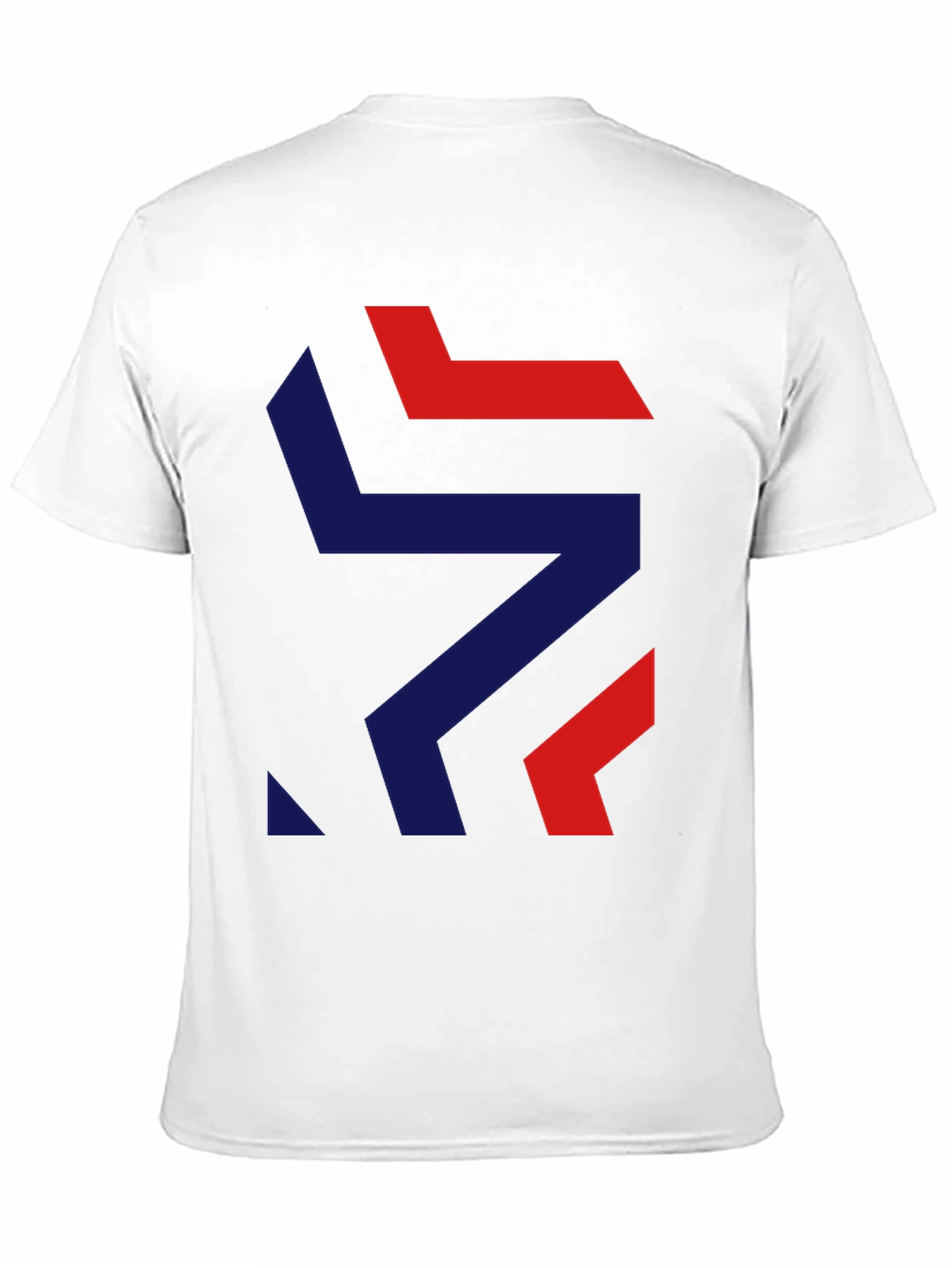 Black Modern Geometric Graphic Tee - Stylish Black T-Shirt view 11