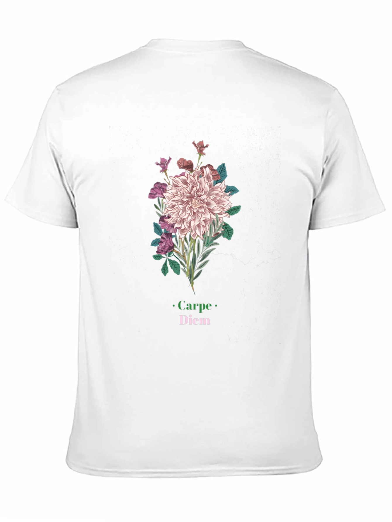 Black Floral Carpe Diem Graphic Black T-Shirt view 11