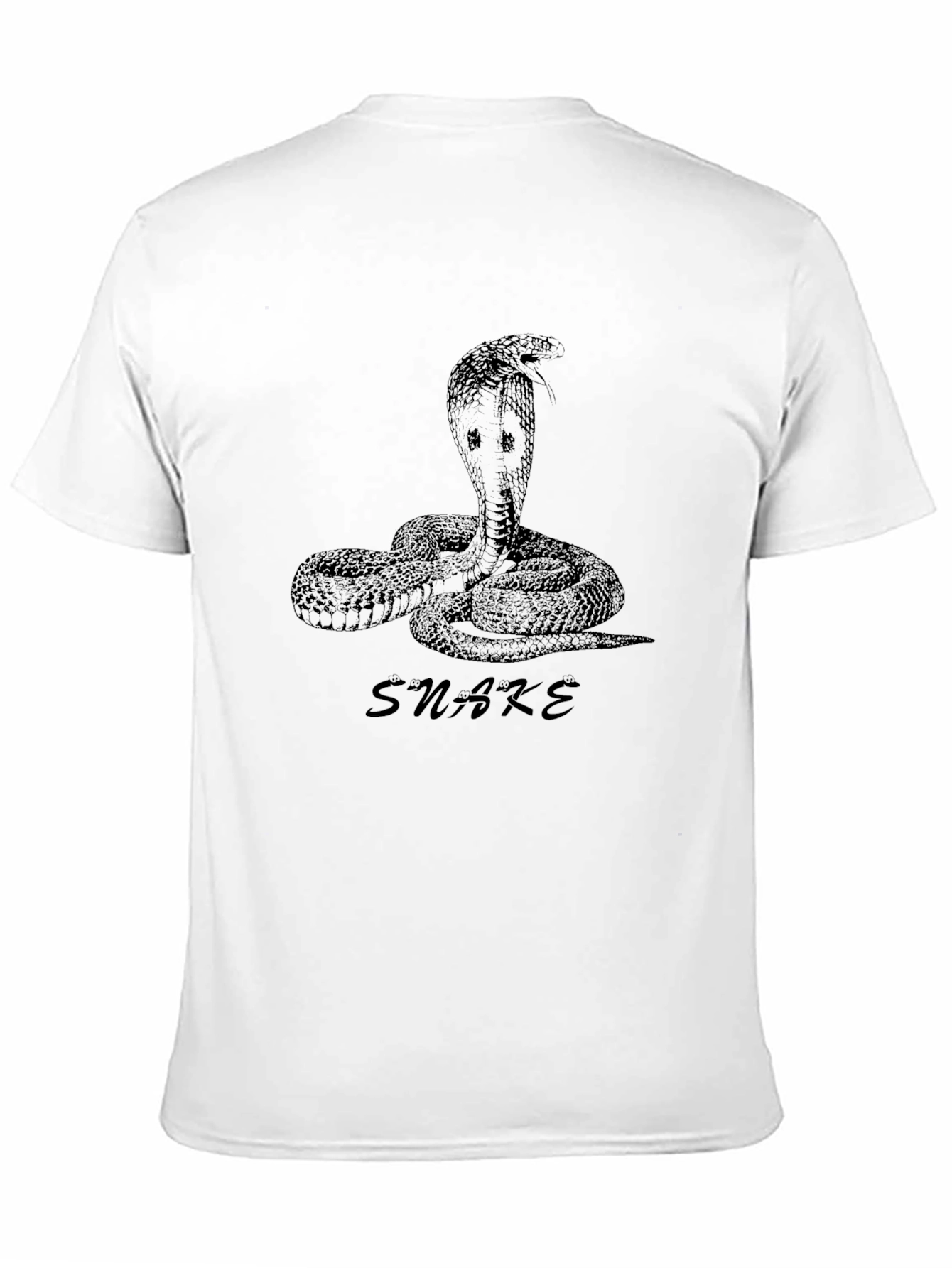 Men's Black Snake Graphic Tee - 11