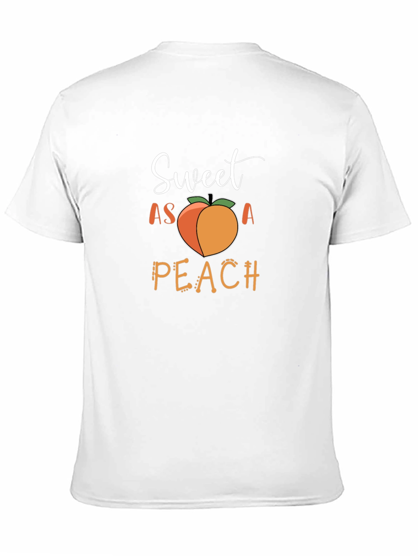Black Sweet As A Peach Graphic T-Shirt - Unisex view 11