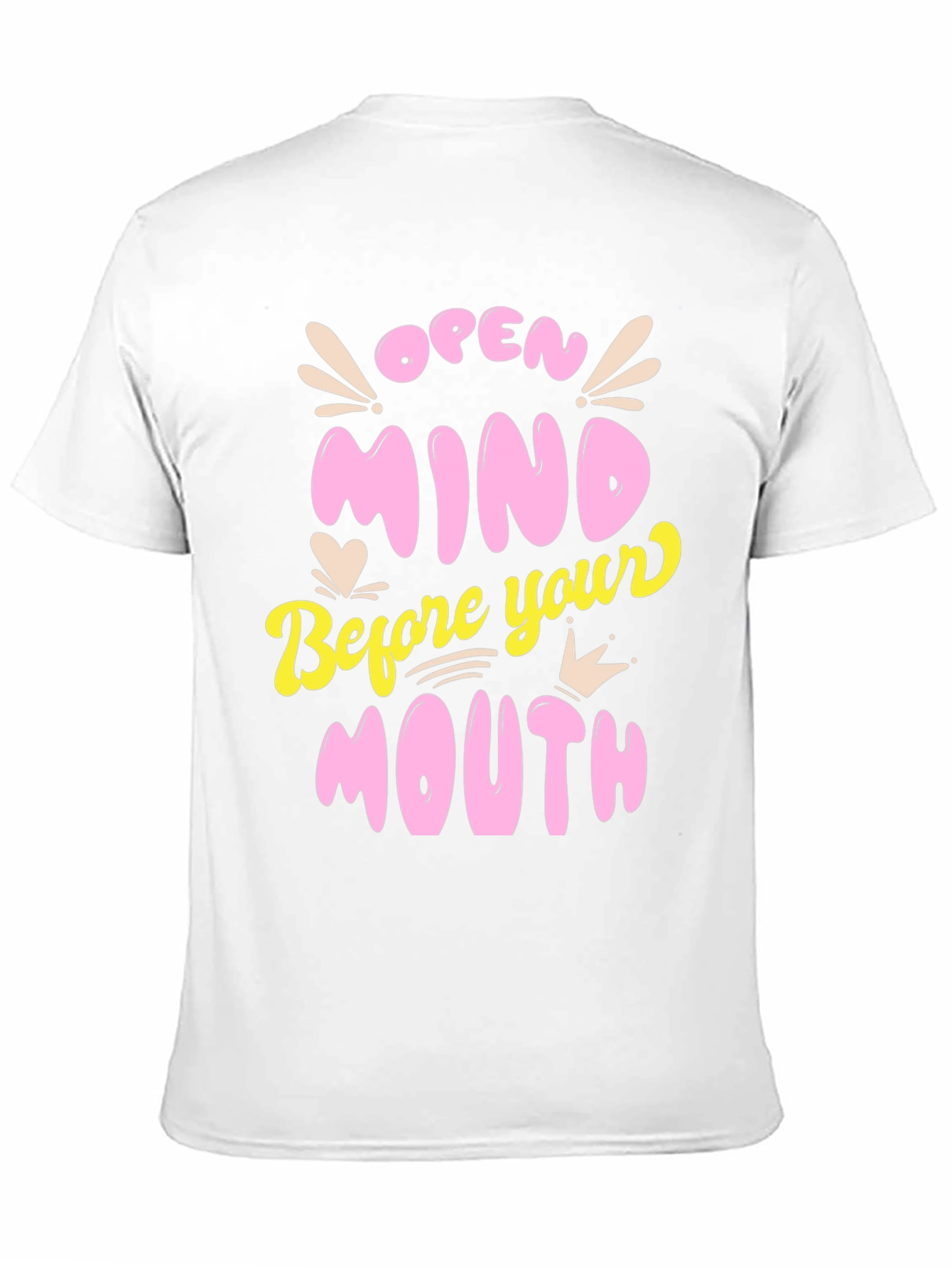 Black Open Mind Graphic Tee - Black Unisex T-Shirt view 11