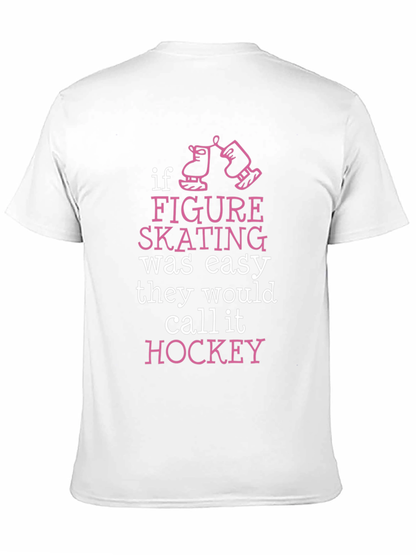 Black Figure Skating vs. Hockey T-Shirt view 11