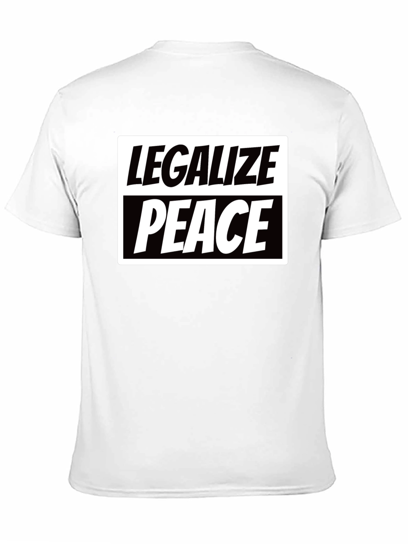 Black Legalize Peace Graphic T-Shirt - Black view 11