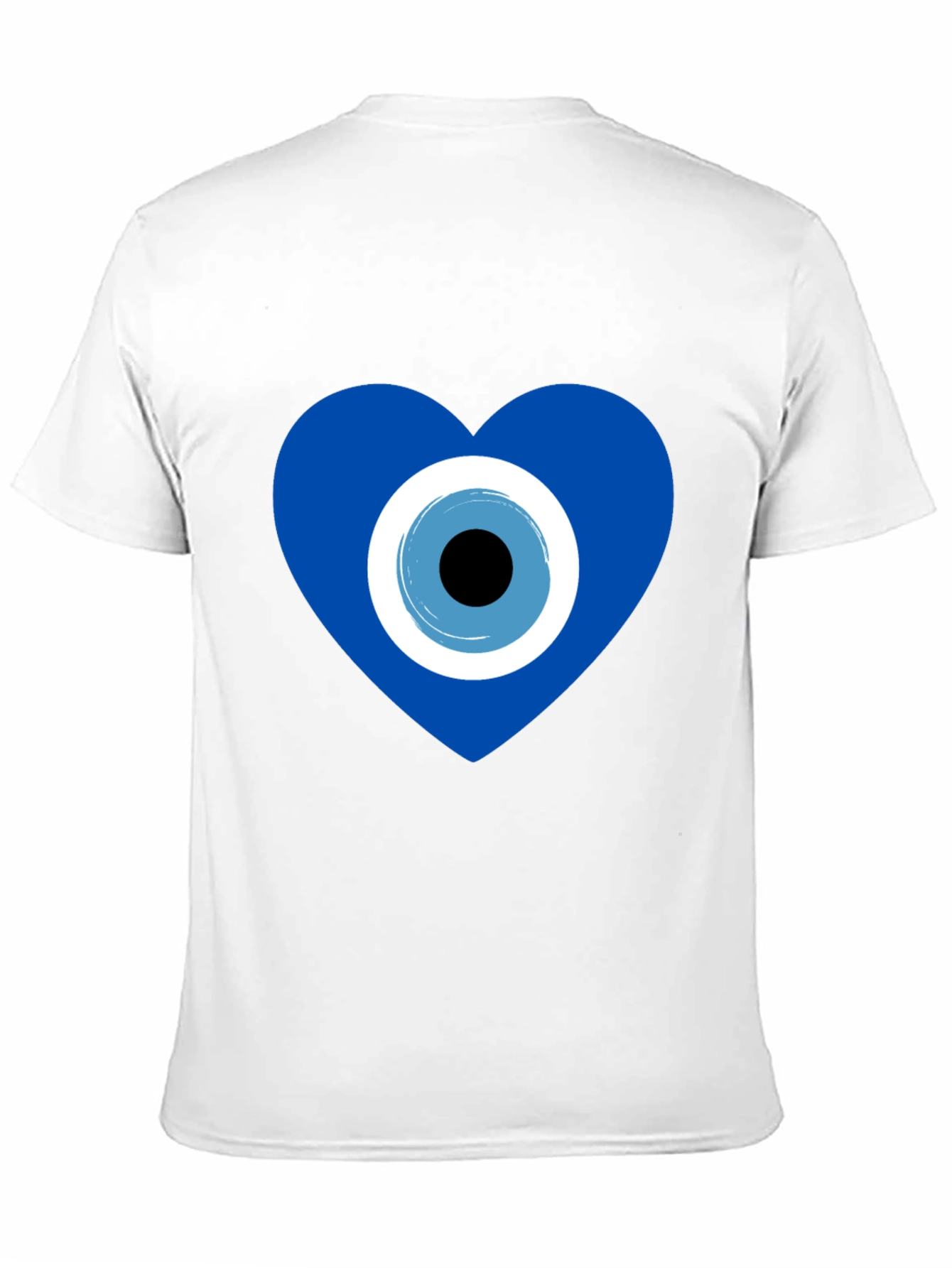 Black Evil Eye Heart Graphic T-Shirt - Stylish Protection view 11