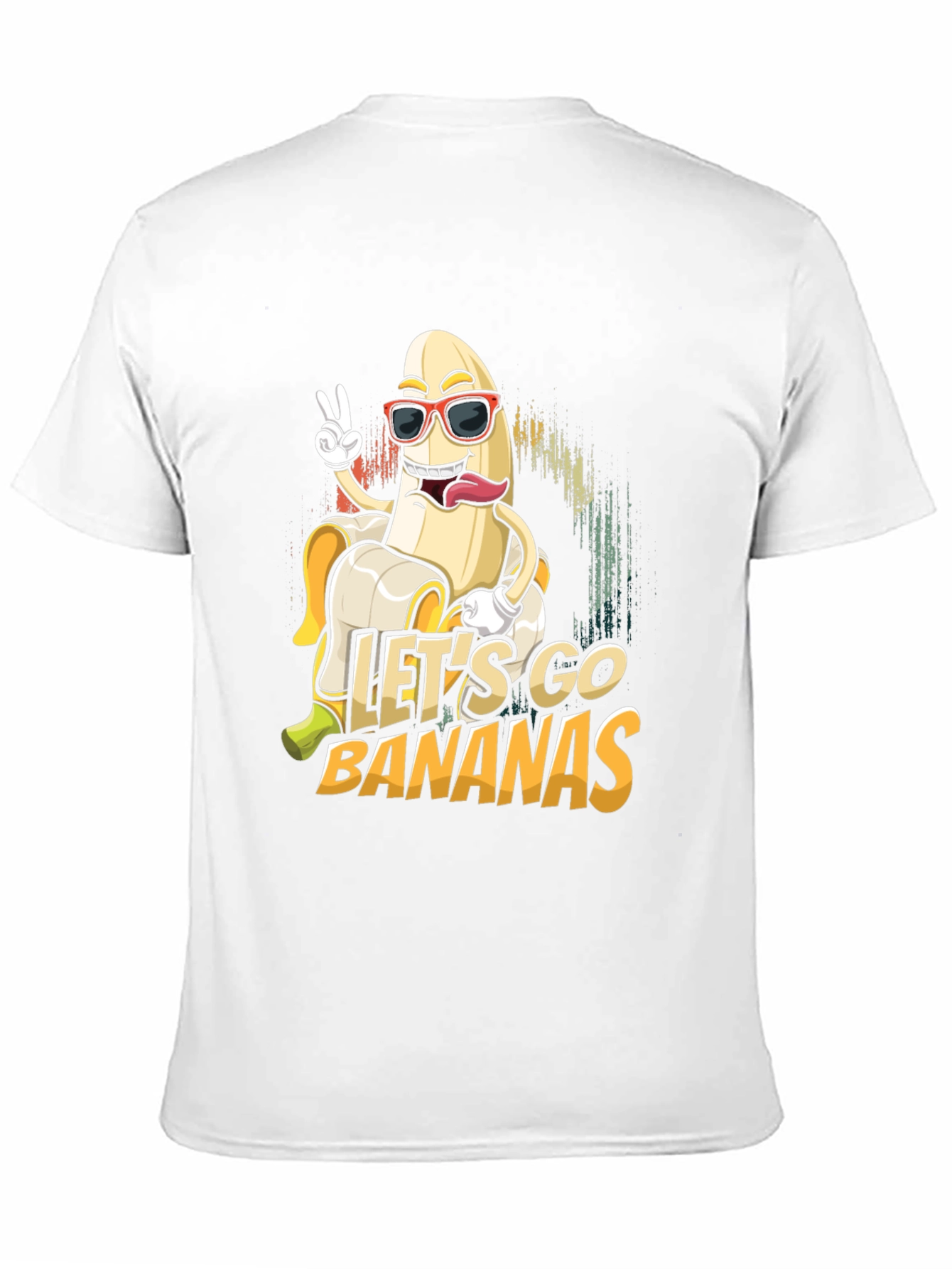 Black Let's Go Bananas Graphic Tee - Unisex Cotton T-Shirt view 11
