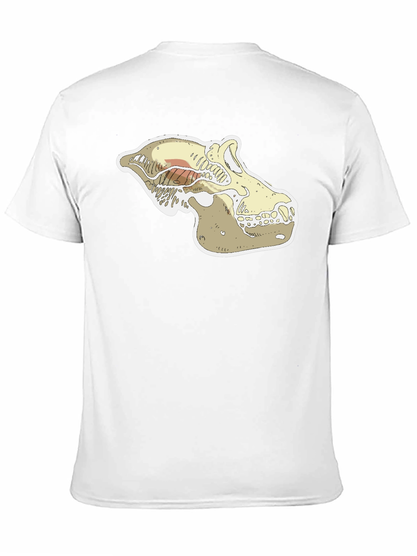 Black Cool Skull Graphic Black T-Shirt view 11