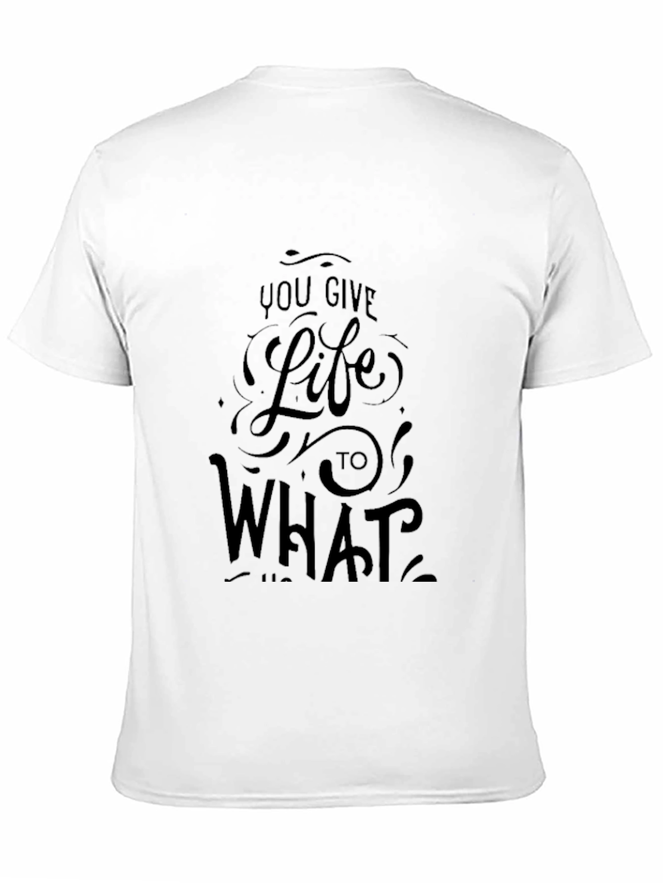 Black Black Graphic Tee - You Give Life To What... view 11