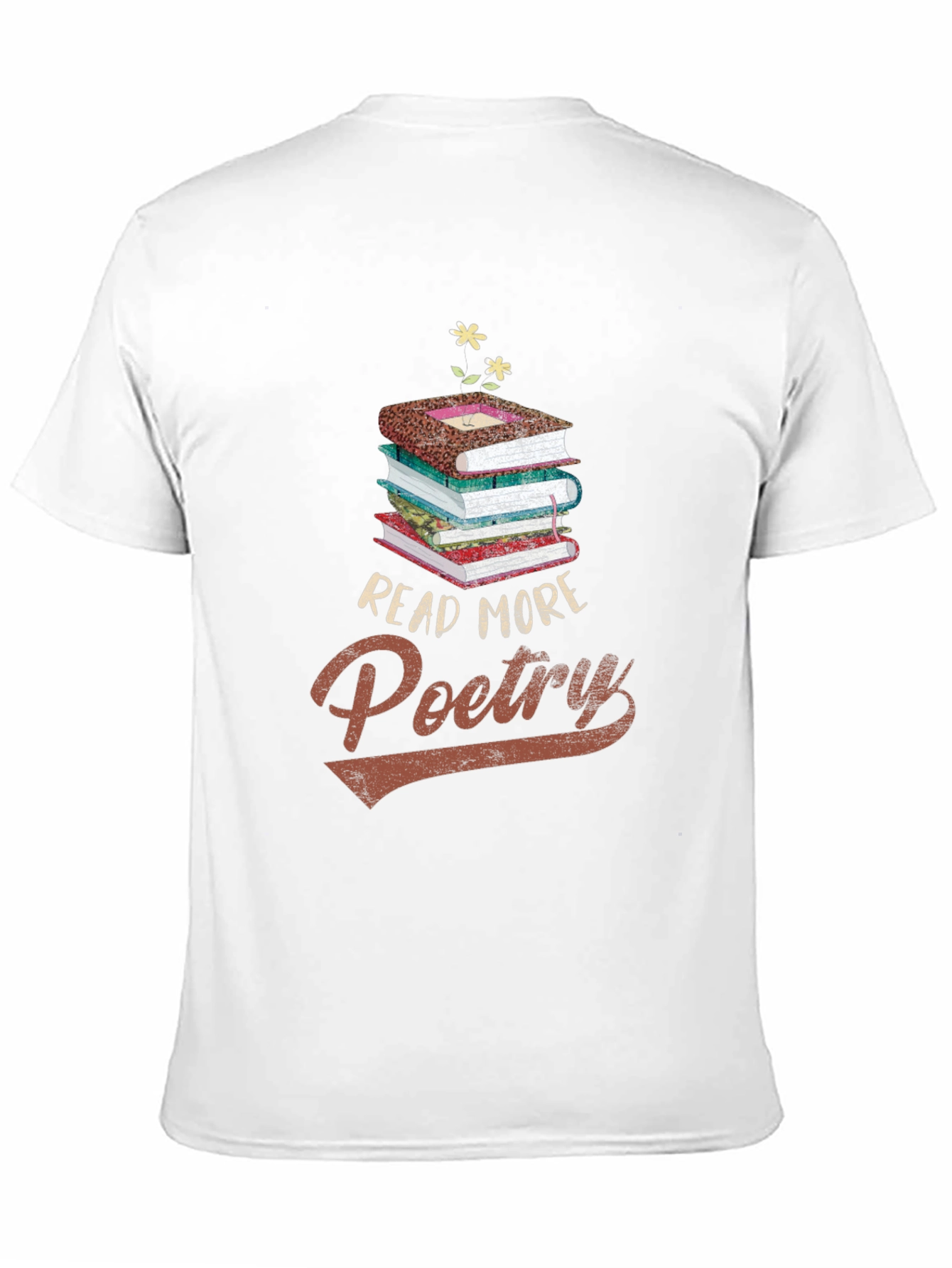 Black Read More Poetry T-Shirt - Literary Apparel view 11