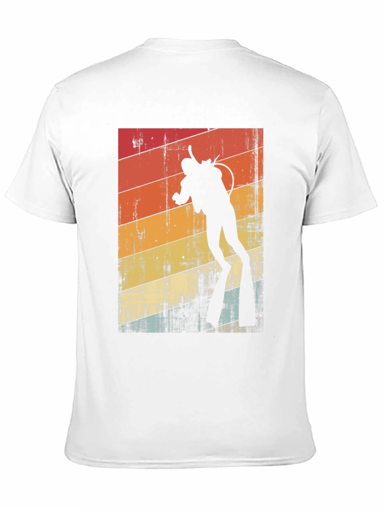 Black Vintage Diver T-Shirt - Retro Scuba Diving Design view 11