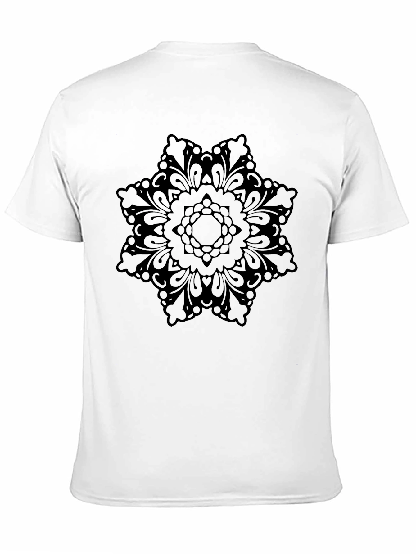 Black Black Mandala Graphic T-Shirt - Casual Style view 11