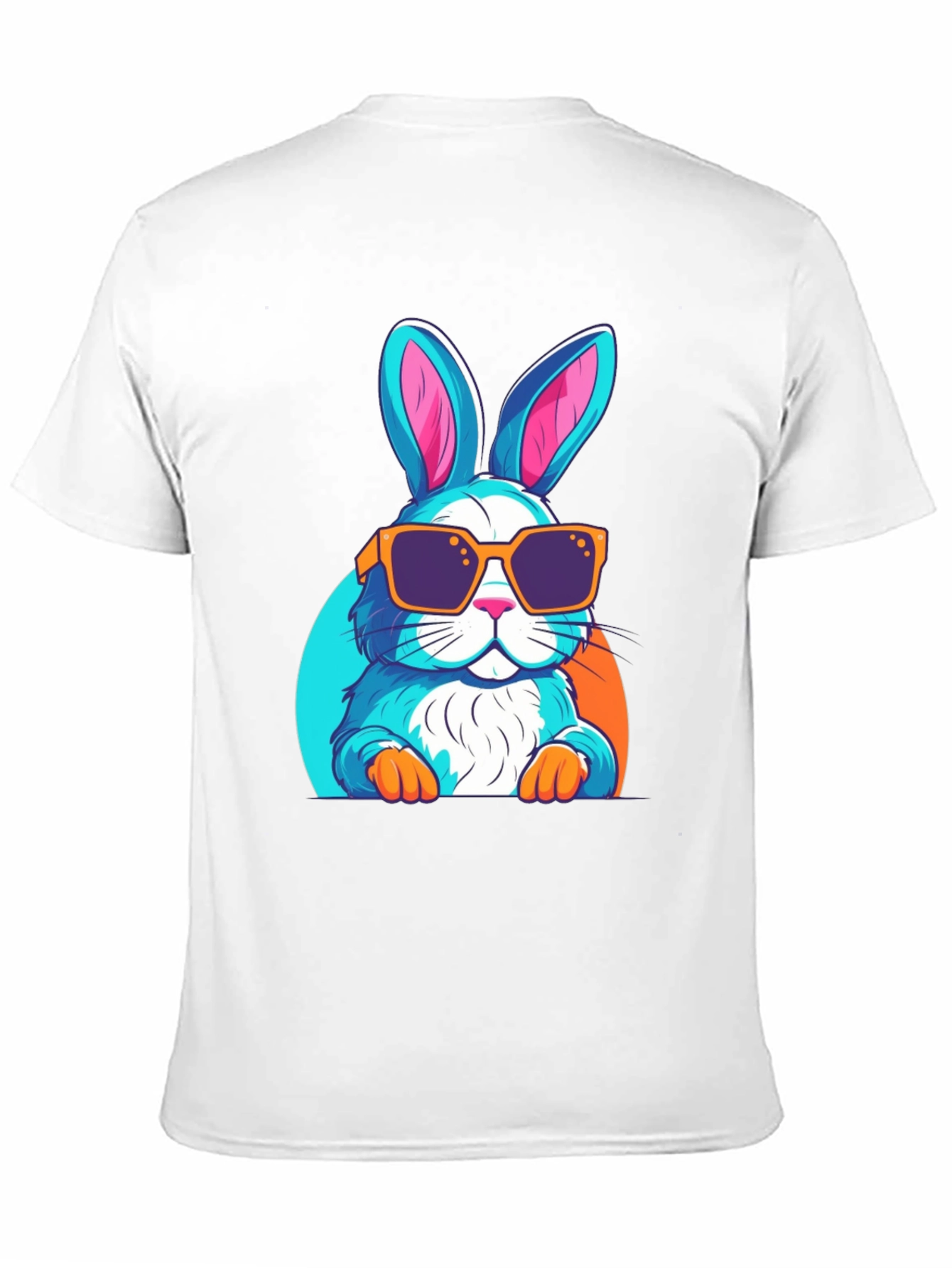 Black Cool Rabbit Graphic T-Shirt view 11
