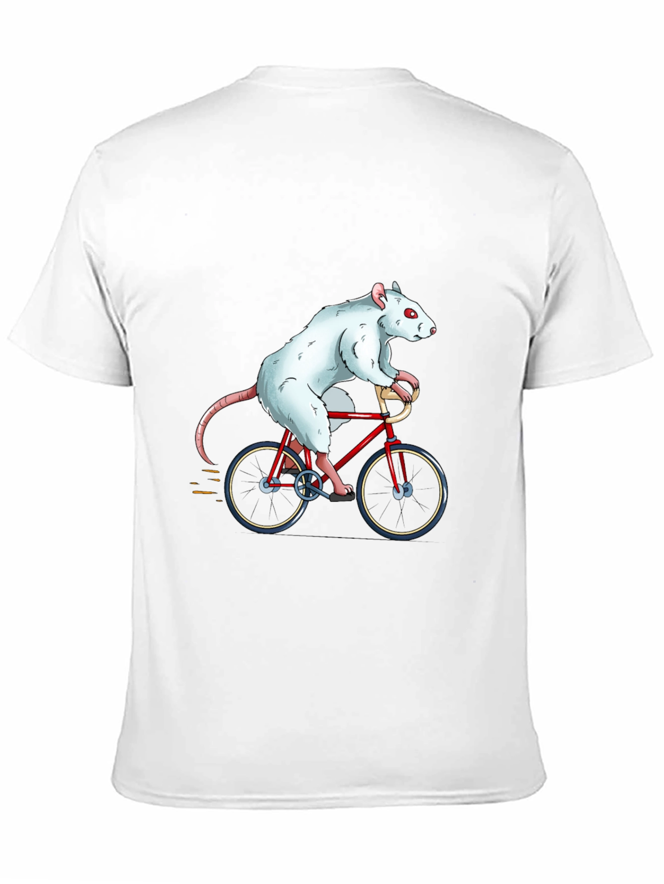 Black Rat on Bike Graphic Tee - Unique Funny T-Shirt view 11